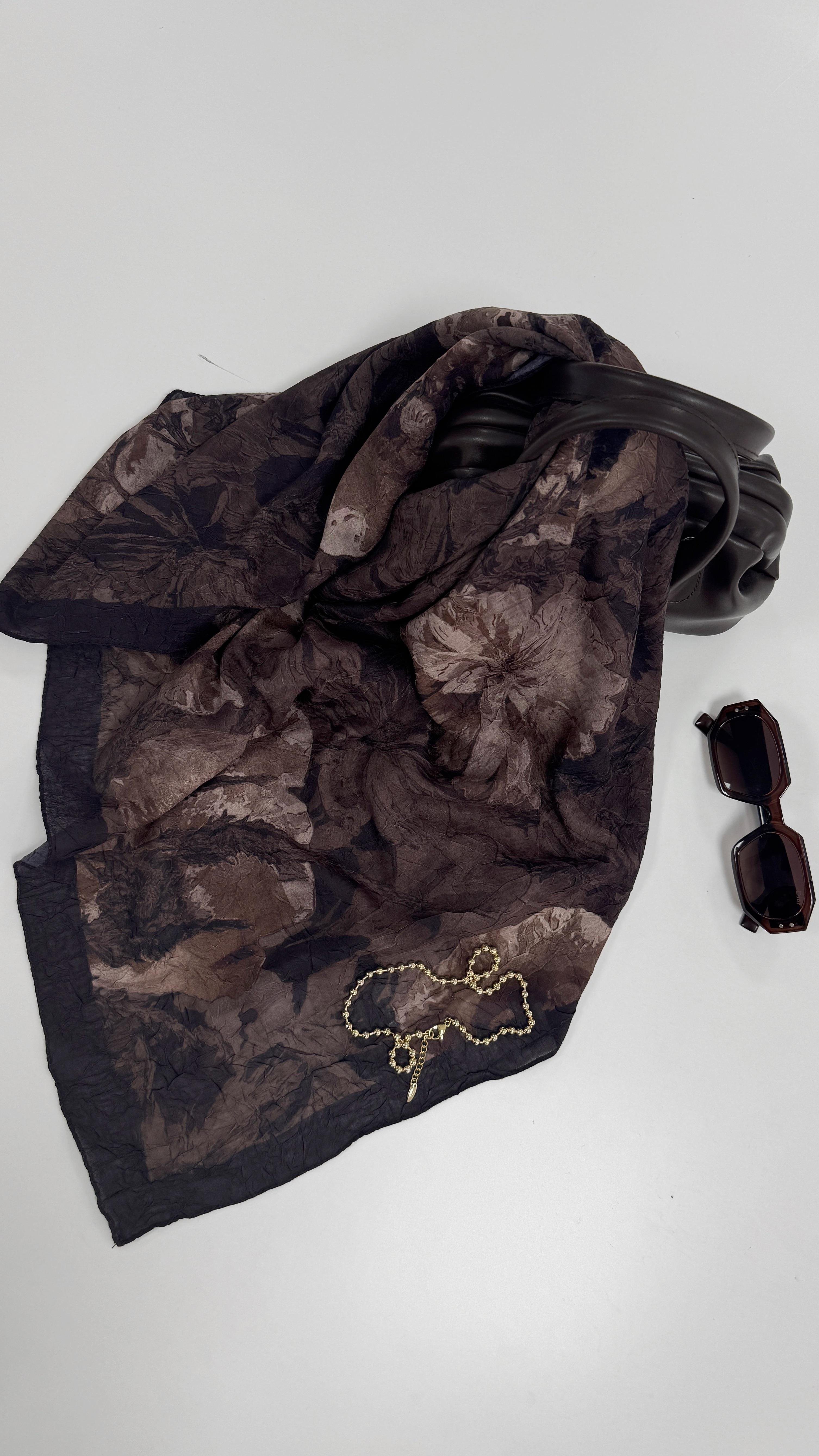 Bambu 13 Haki- Siyah Şal 