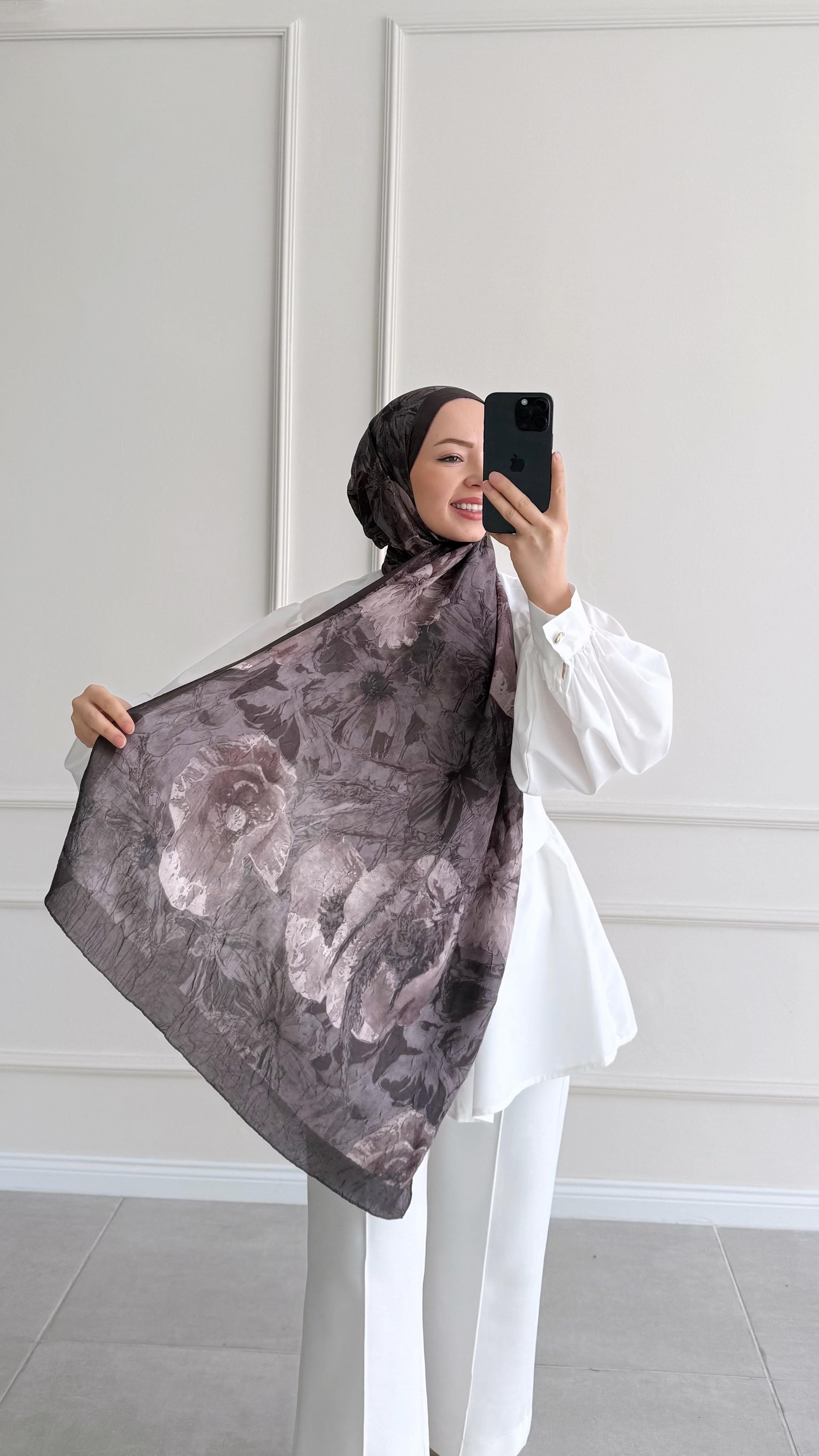 Bambu 3 Acı Kahve Şal 