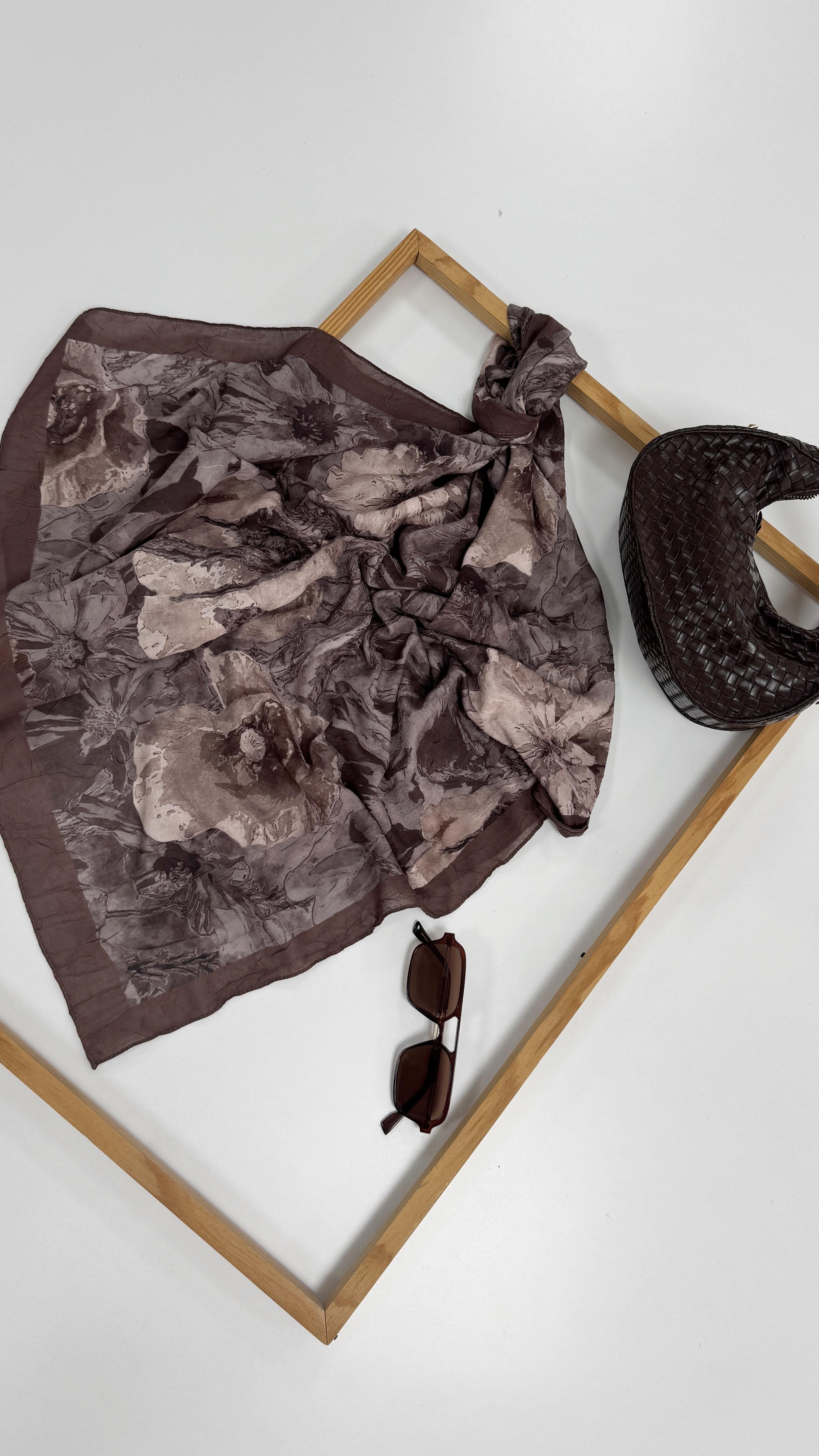 Bambu 5 Açık Kahve Şal 