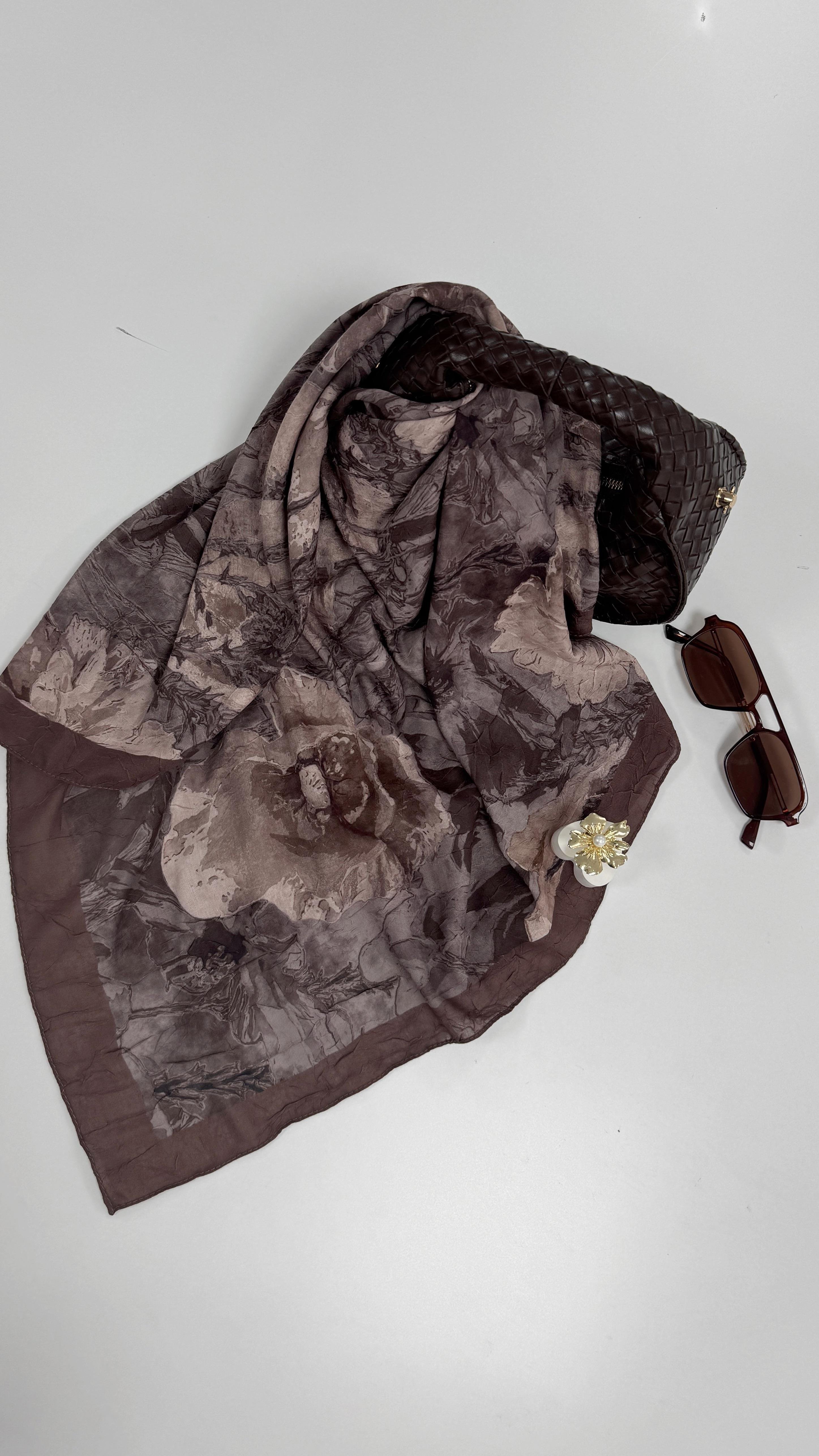 Bambu 5 Açık Kahve Şal 