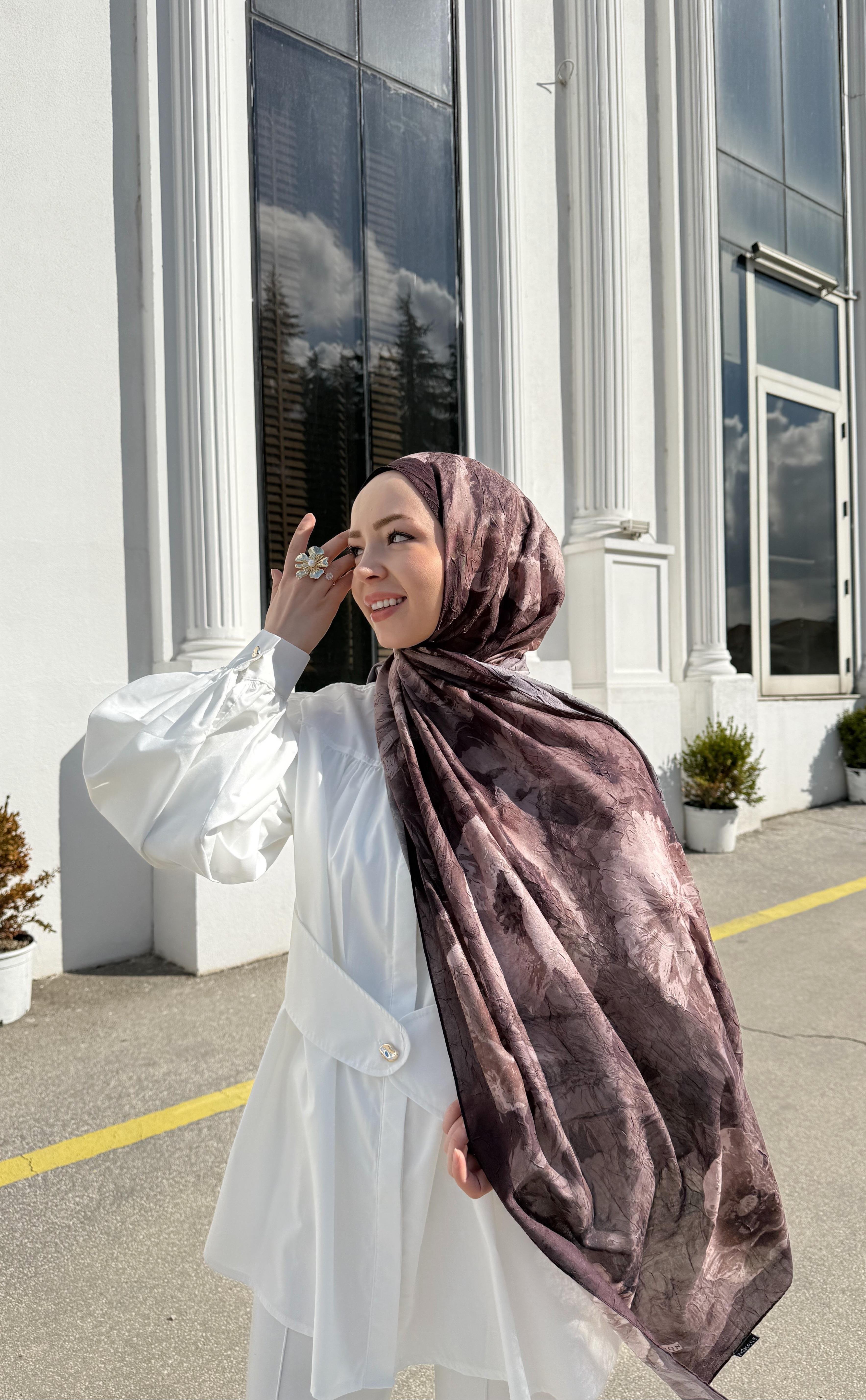 Bambu 7 Mürdüm Şal 