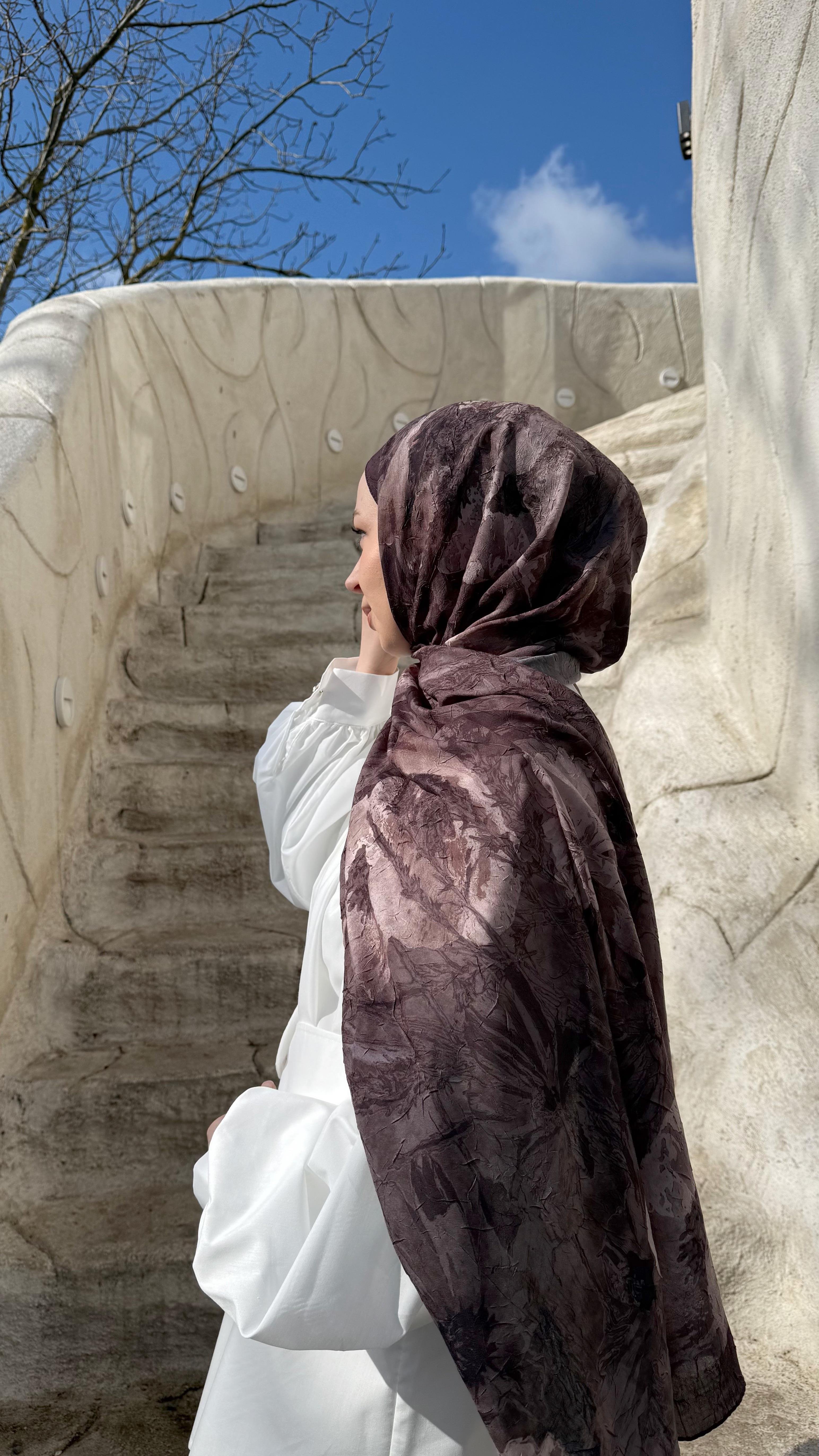 Bambu 7 Mürdüm Şal 