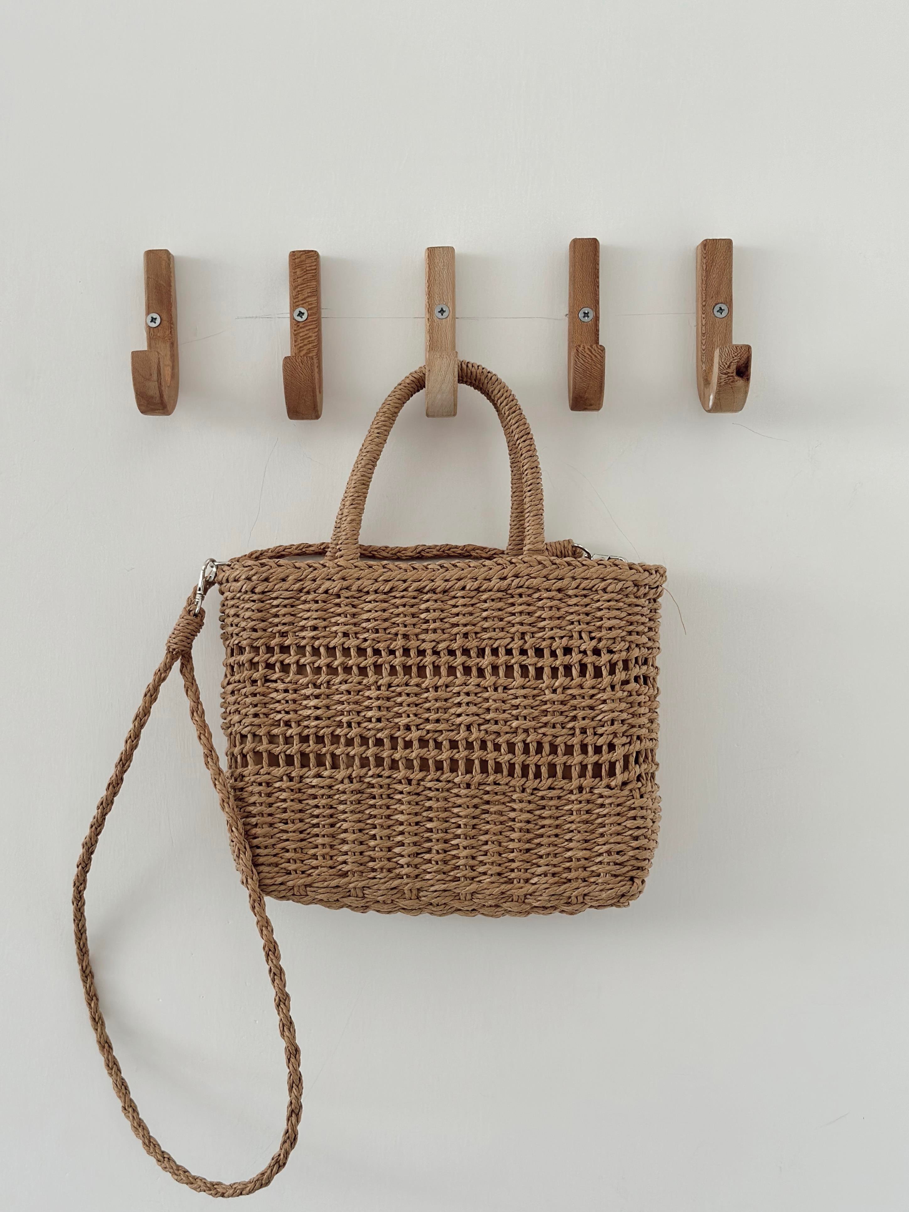 Bej Hasır Çapraz & El Çantası