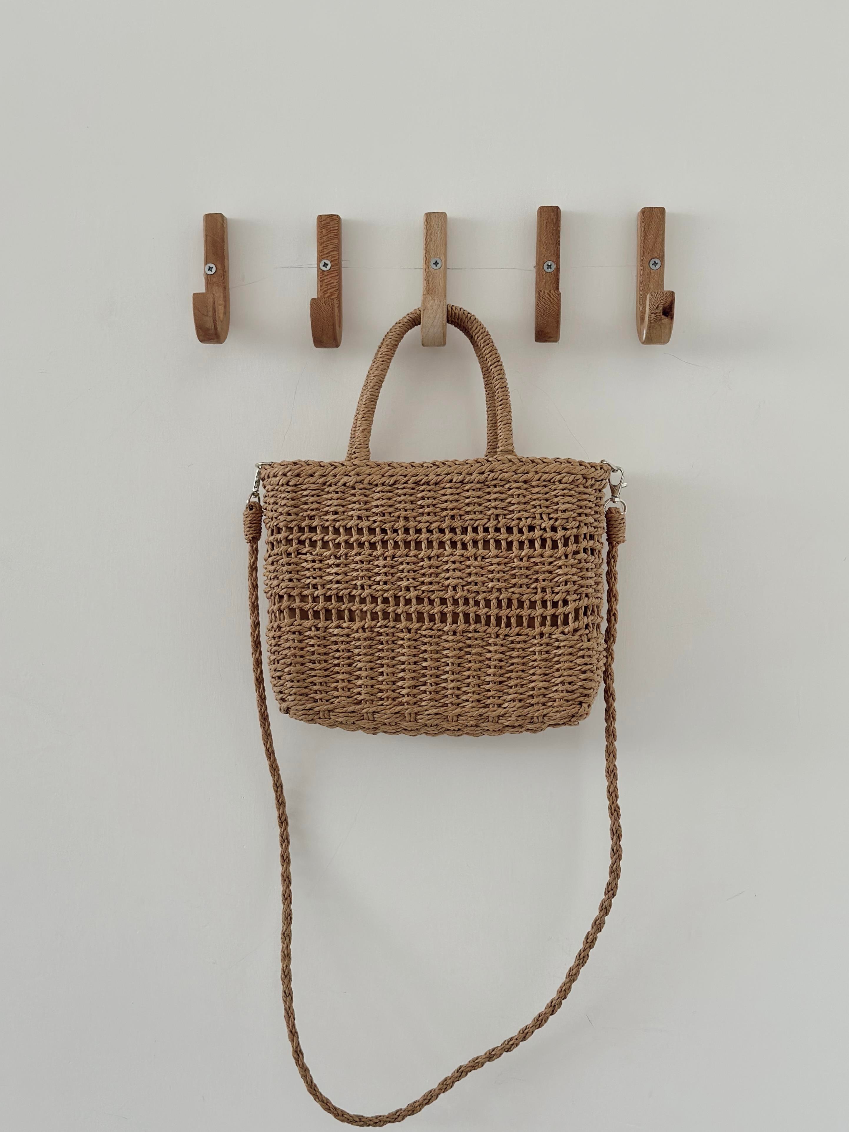 Bej Hasır Çapraz & El Çantası