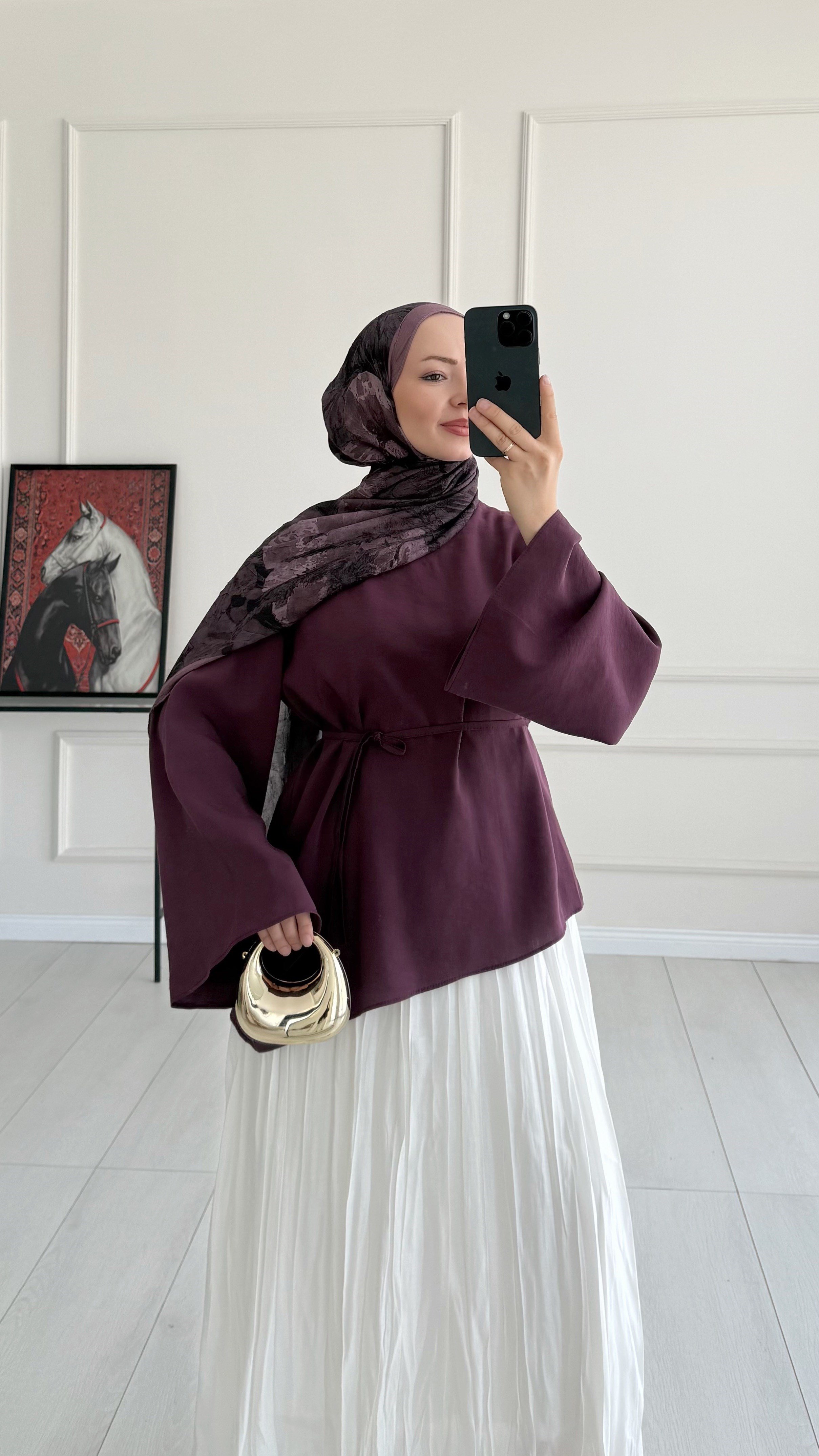 Cosmos Tasarım Mürdüm Tunik