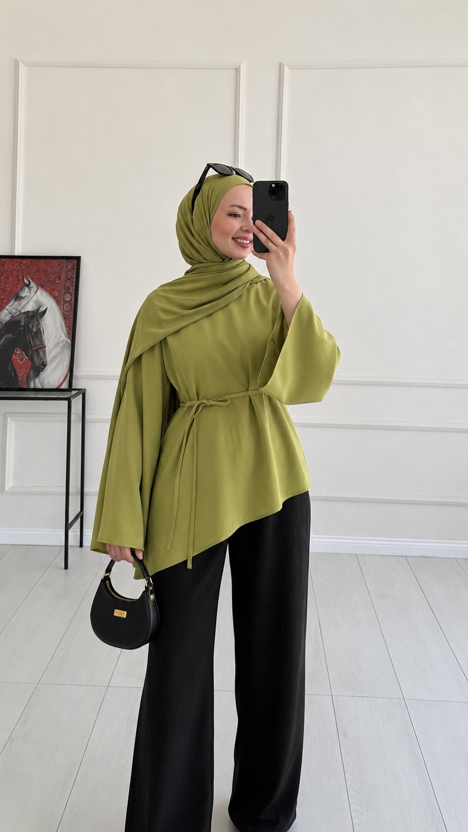 Cosmos Tasarım Yeşil Tunik
