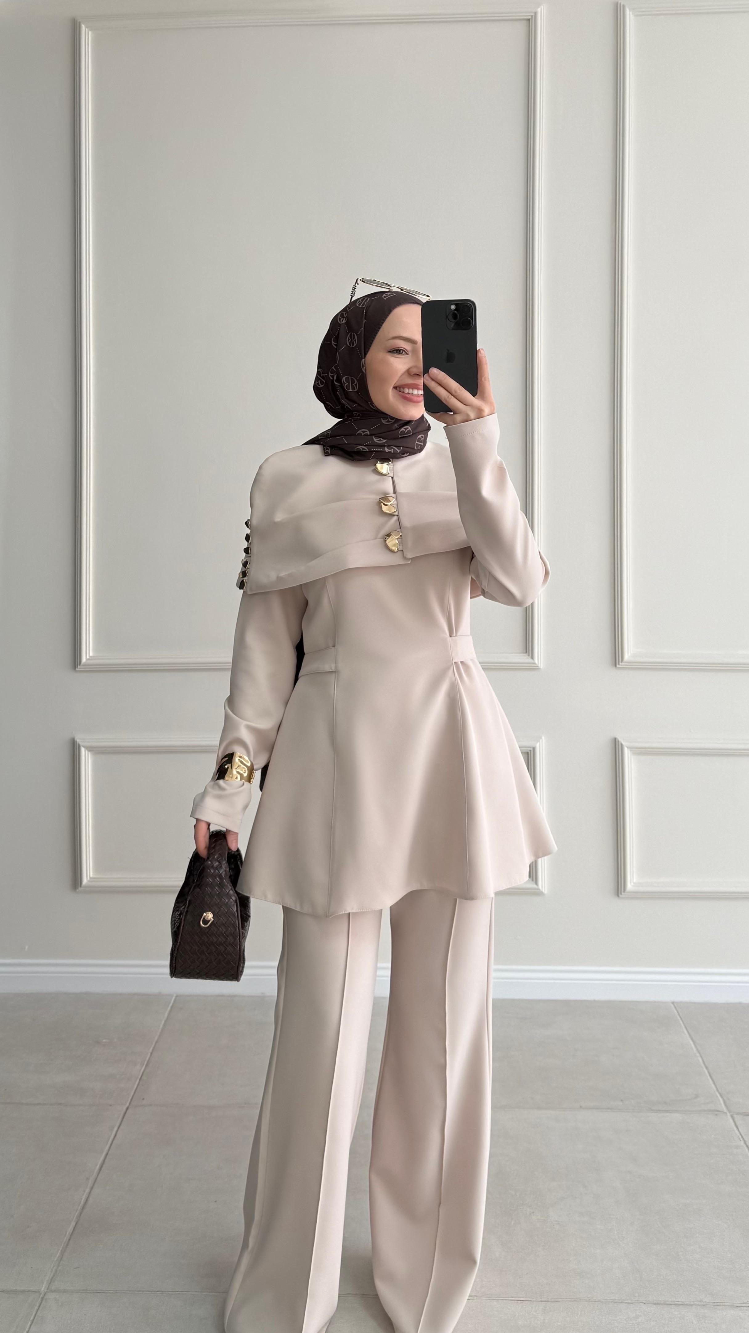 Dalin Bolerolu Taş Tunik Takım