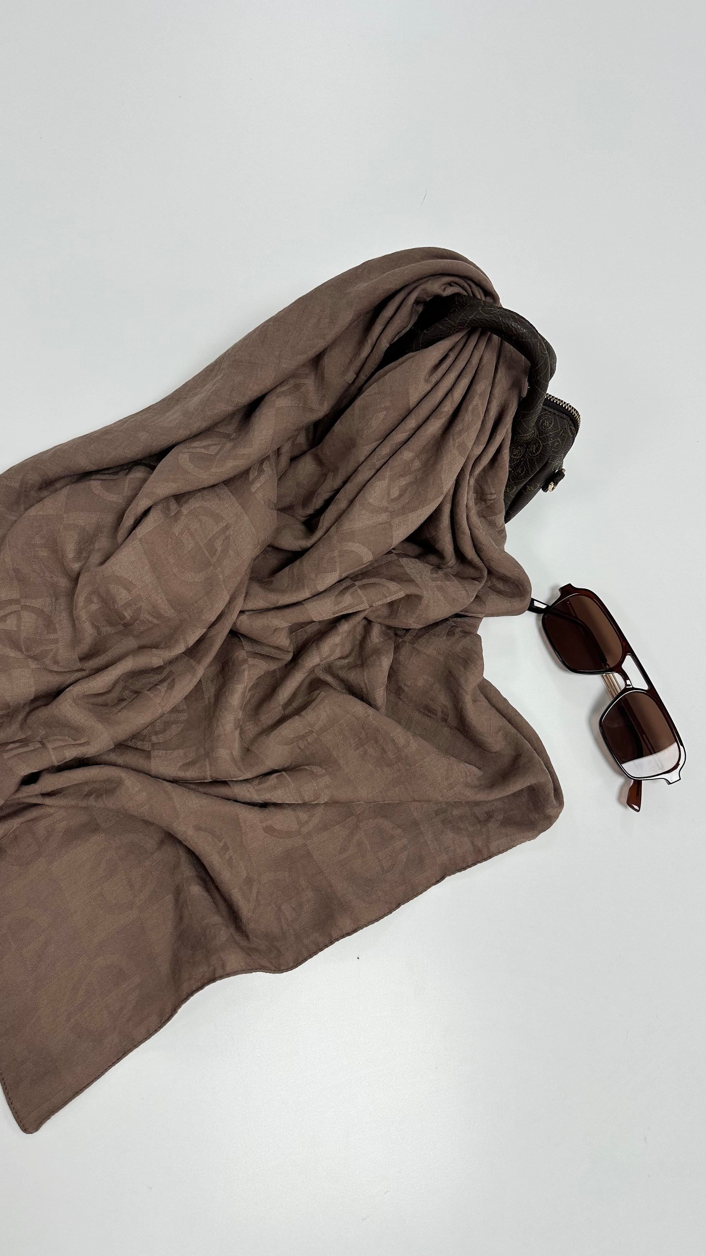 Dama Desen Camel Şal 