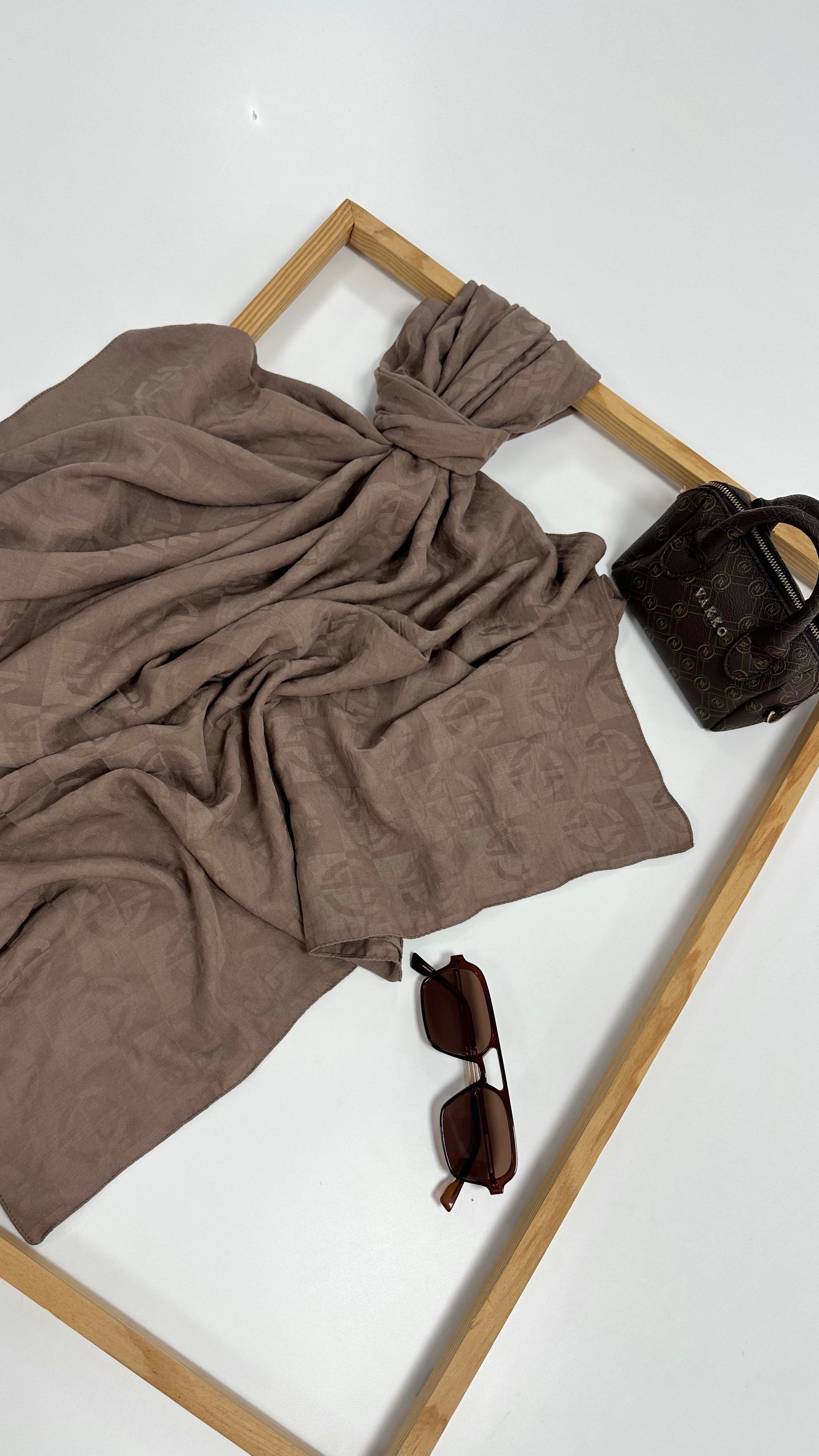 Dama Desen Camel Şal 