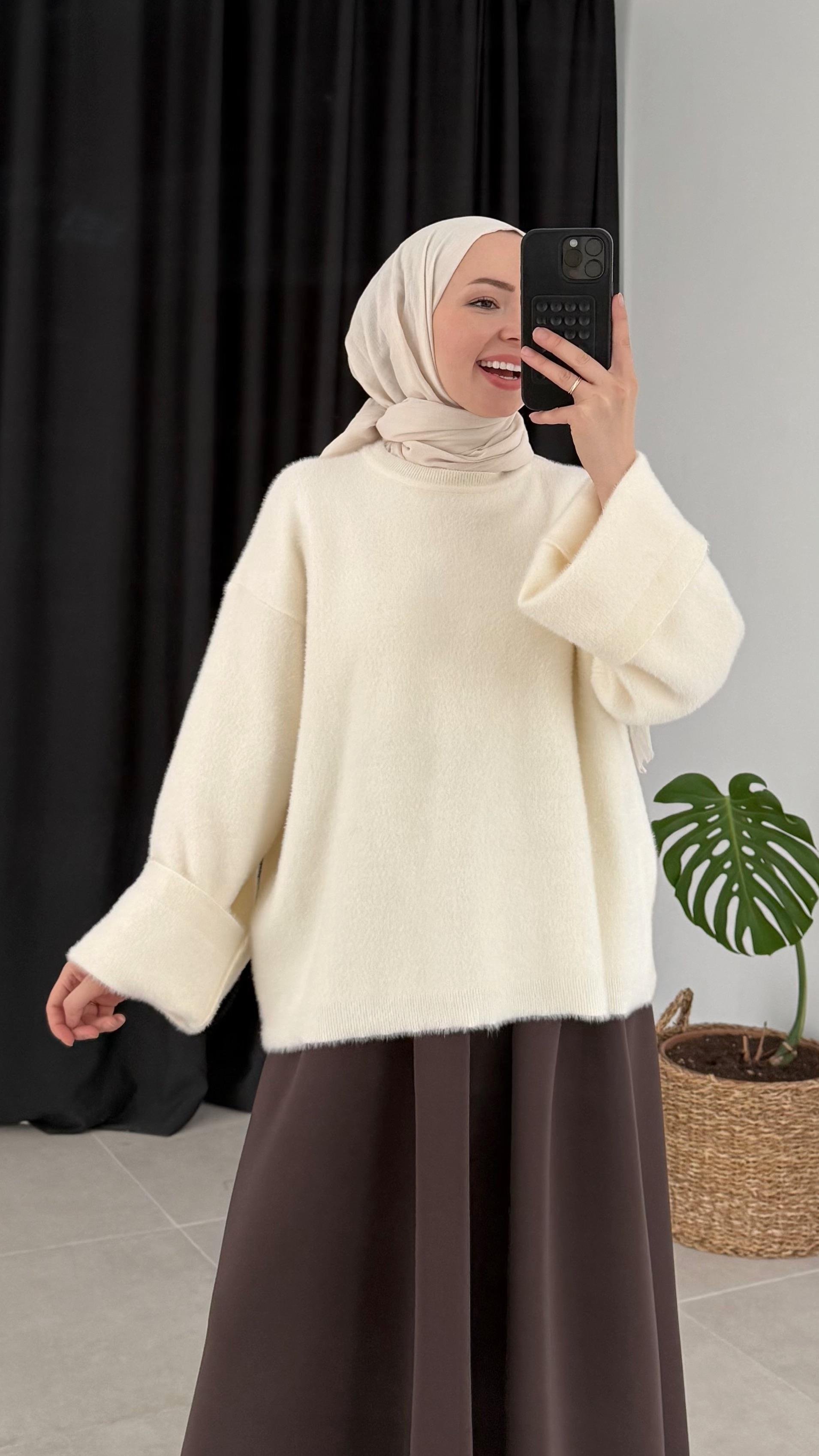 Delet Angora Krem Kazak