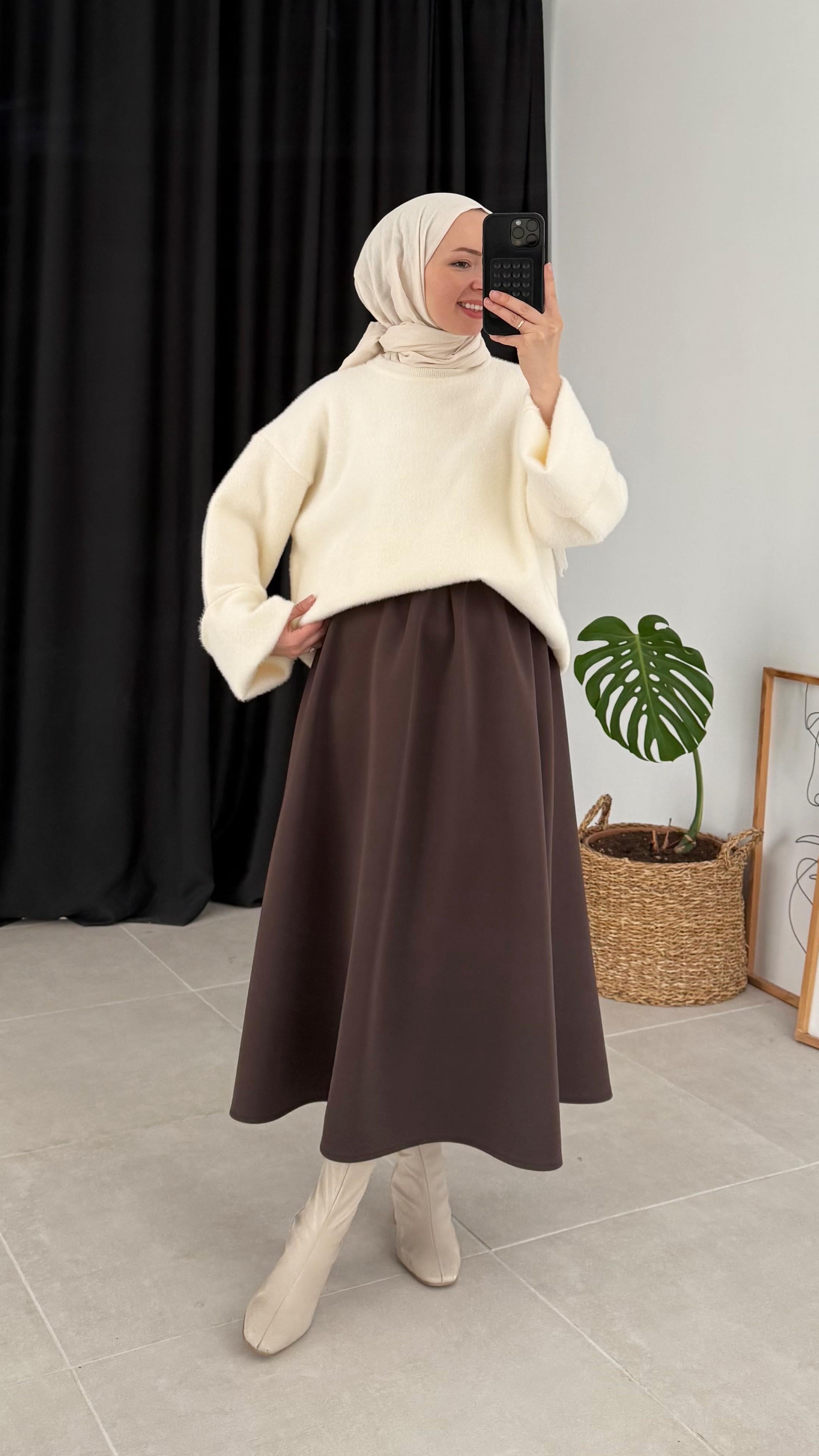 Delet Angora Krem Kazak