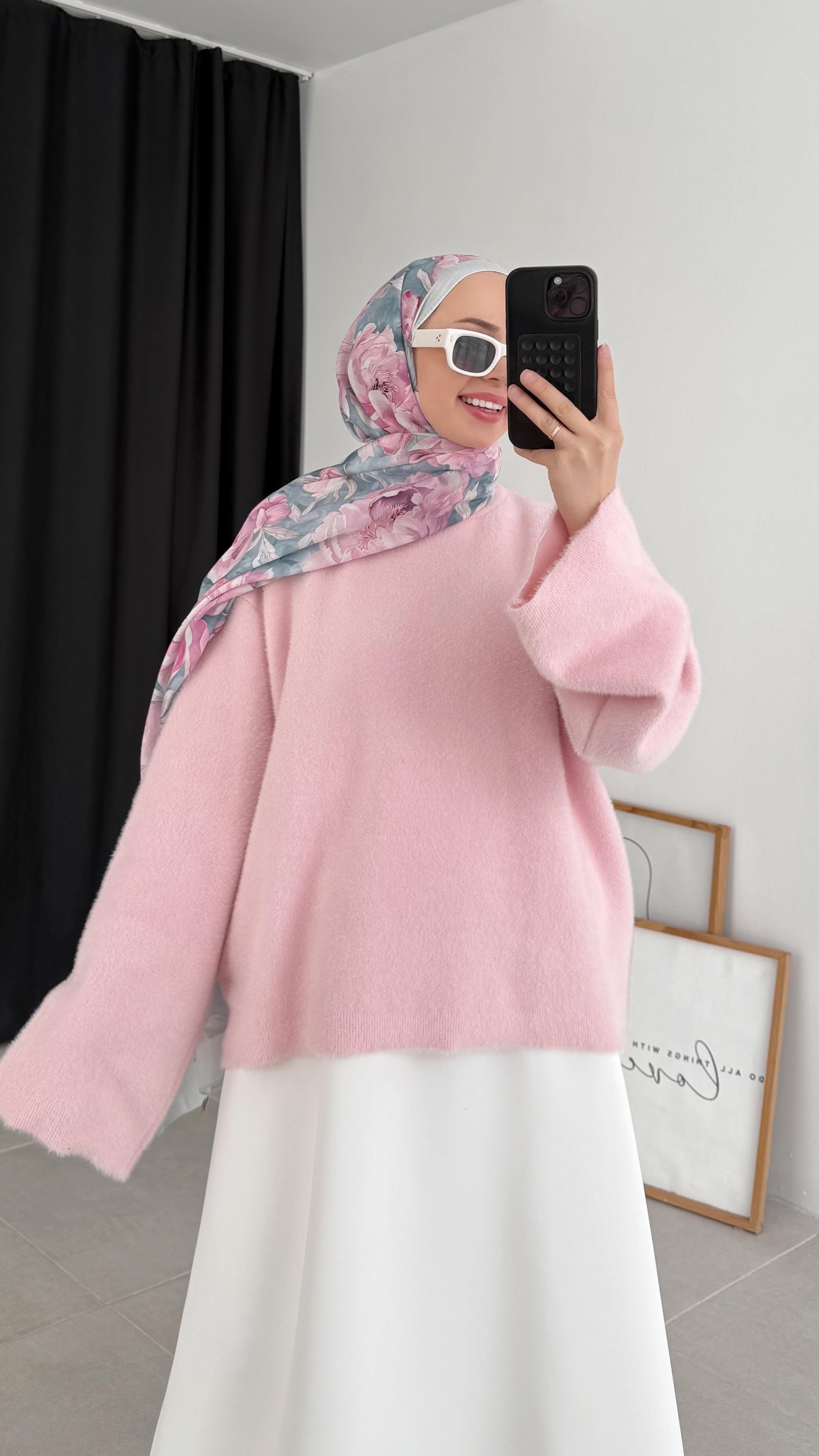 Delet Angora Pembe Kazak