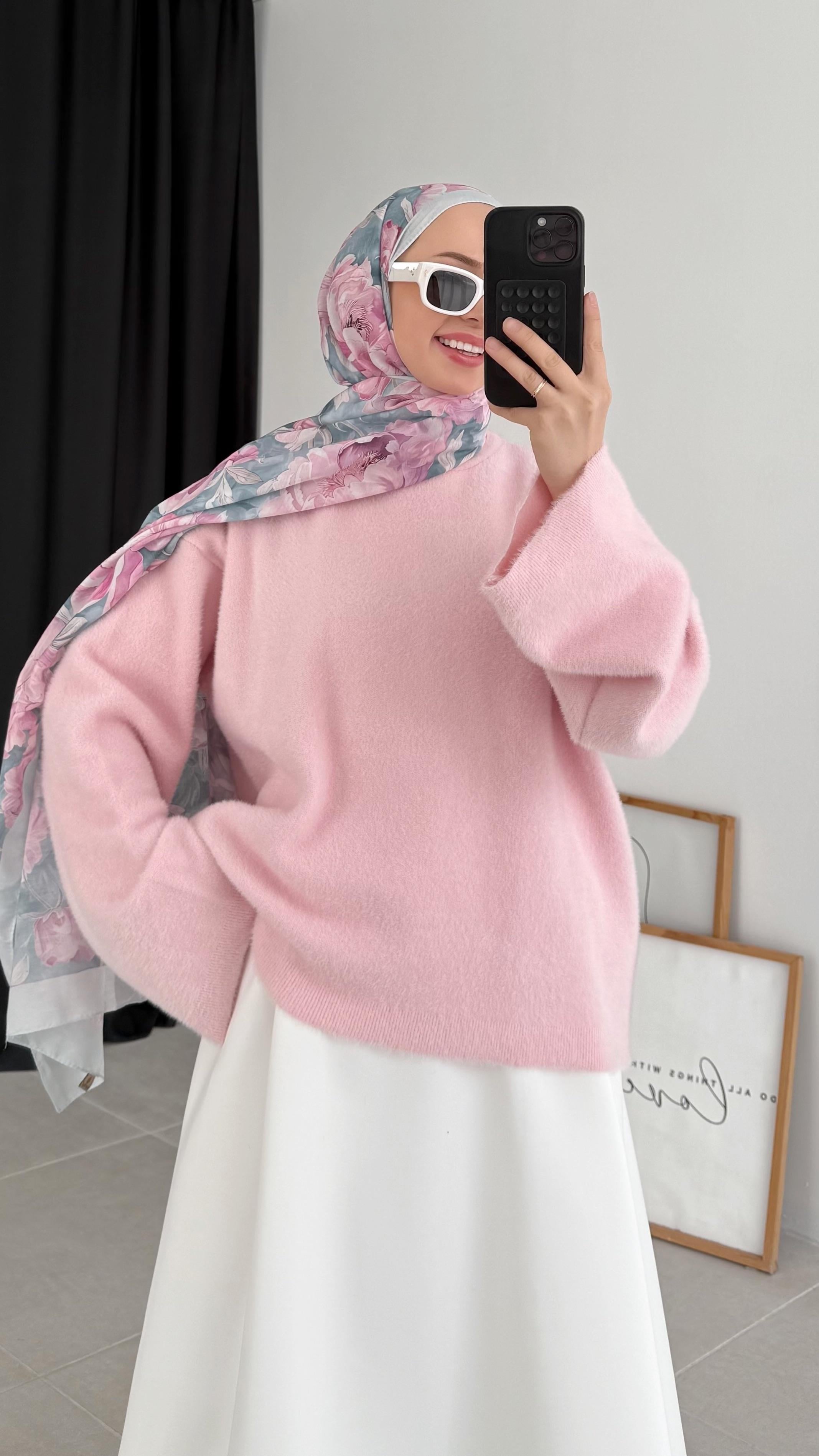 Delet Angora Pembe Kazak