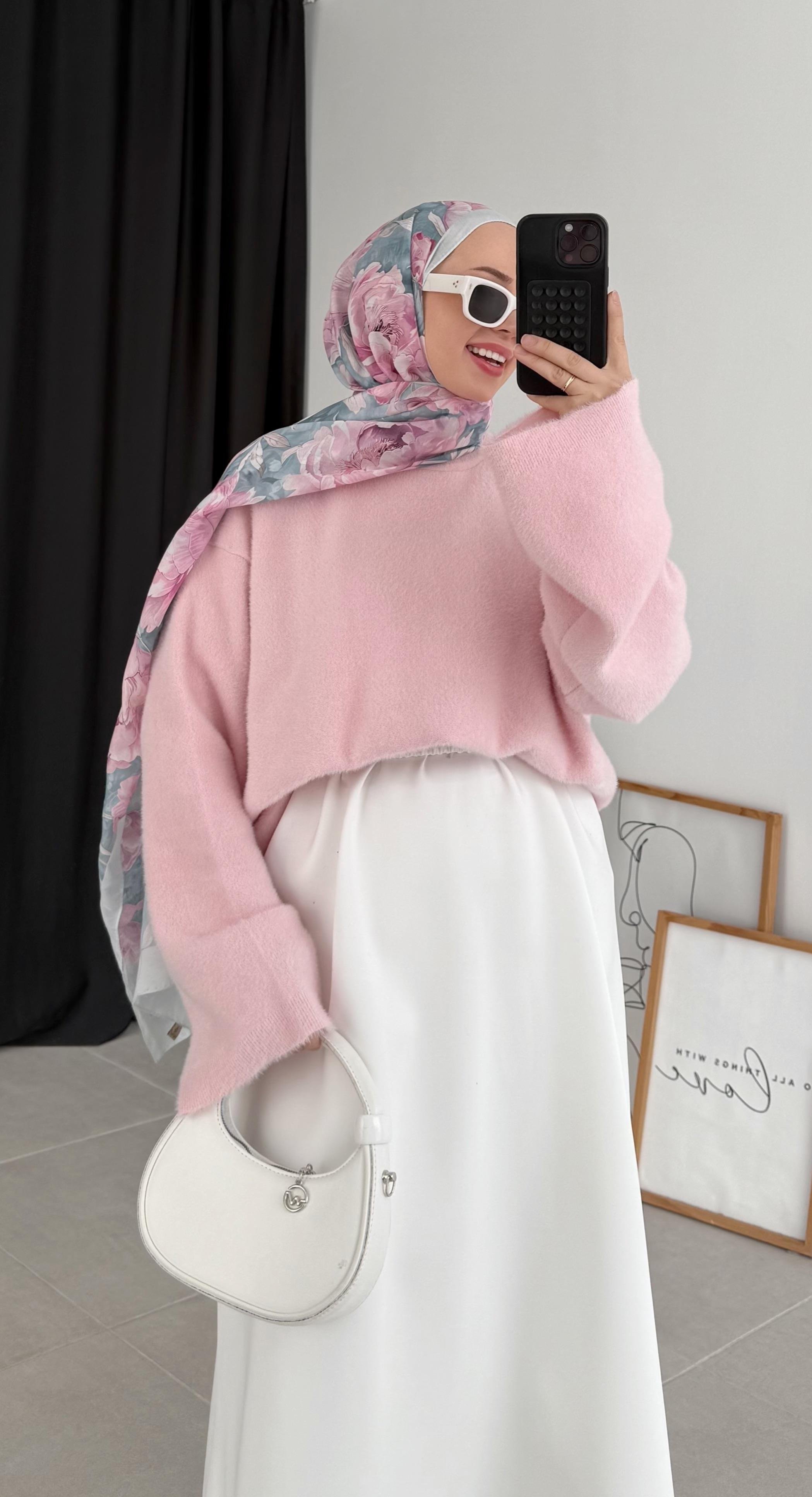 Delet Angora Pembe Kazak