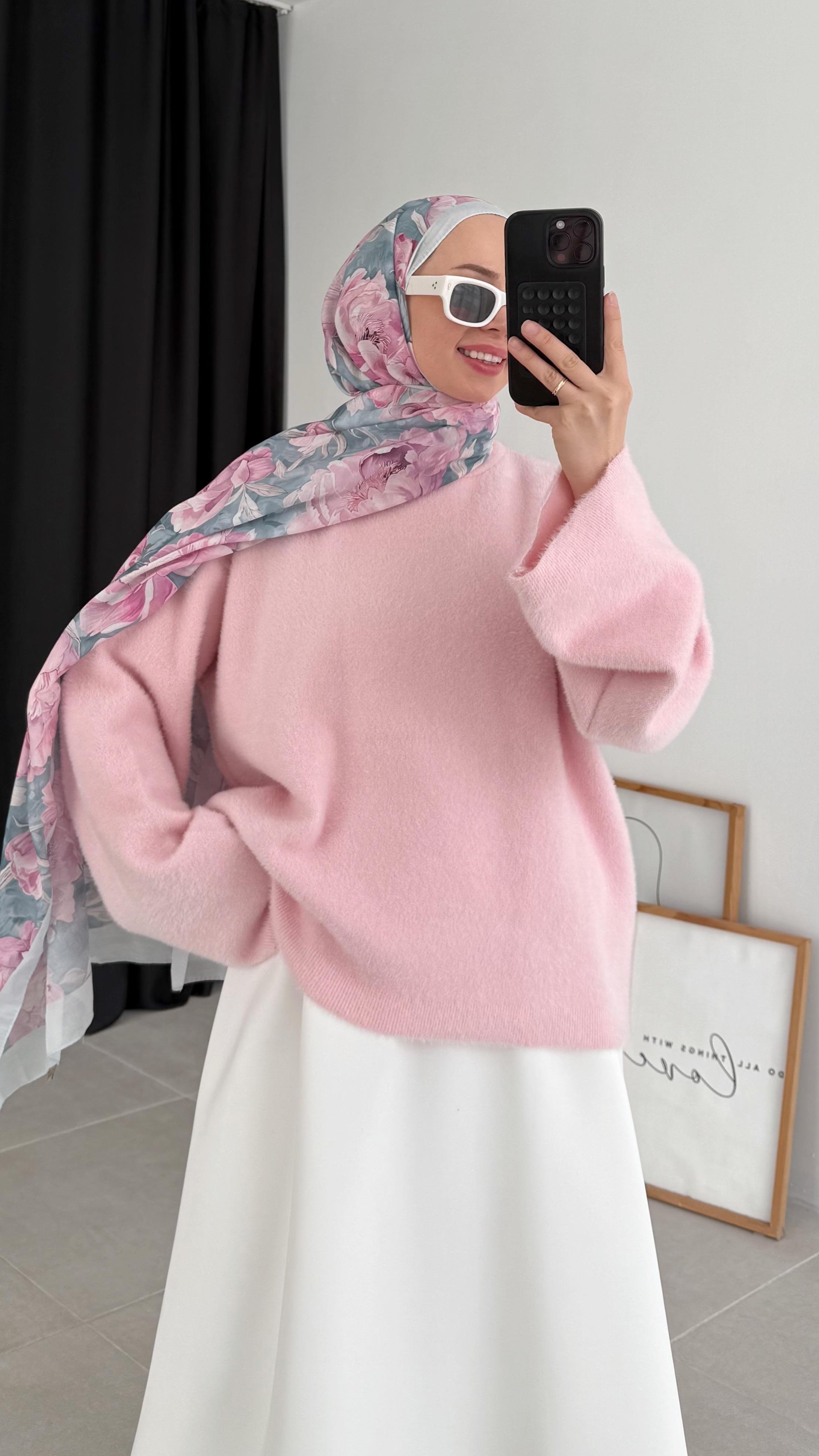 Delet Angora Pembe Kazak