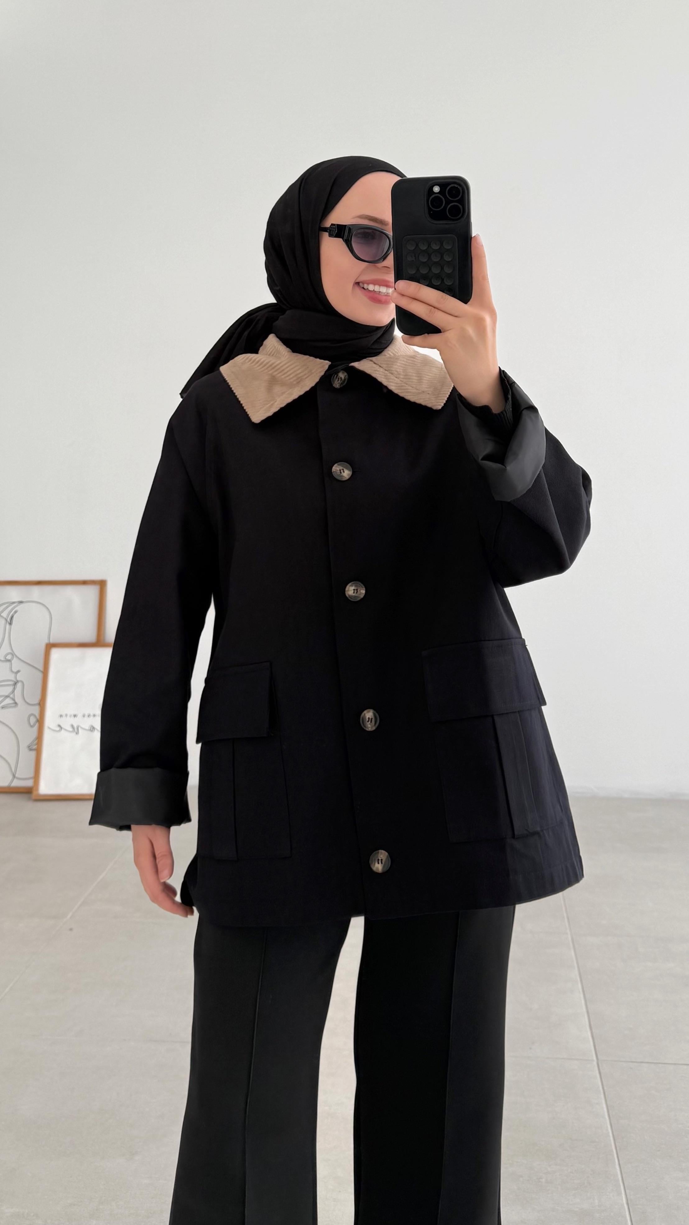 Fandol Premıum Siyah Parka 