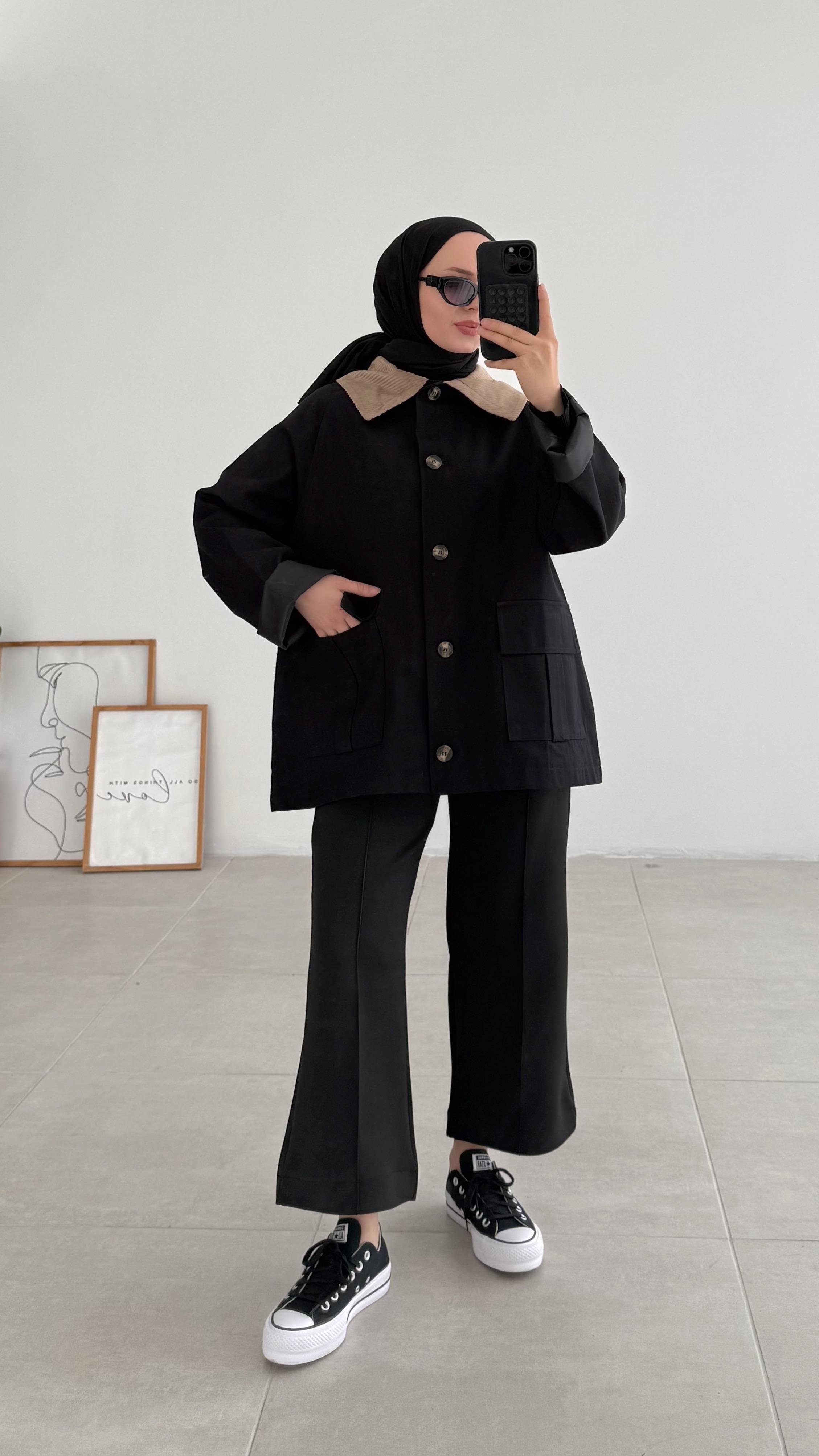 Fandol Premıum Siyah Parka 