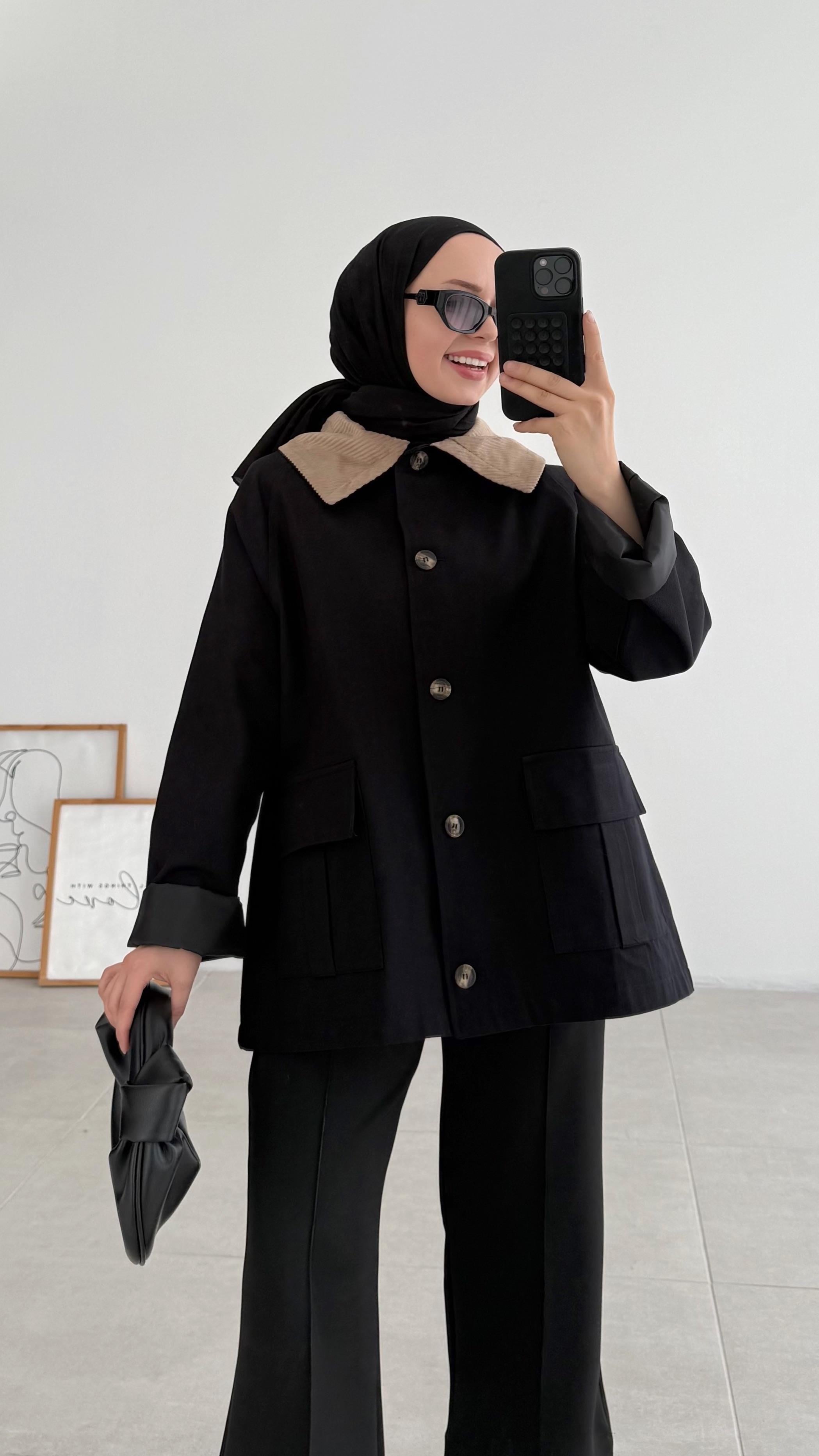 Fandol Premıum Siyah Parka 