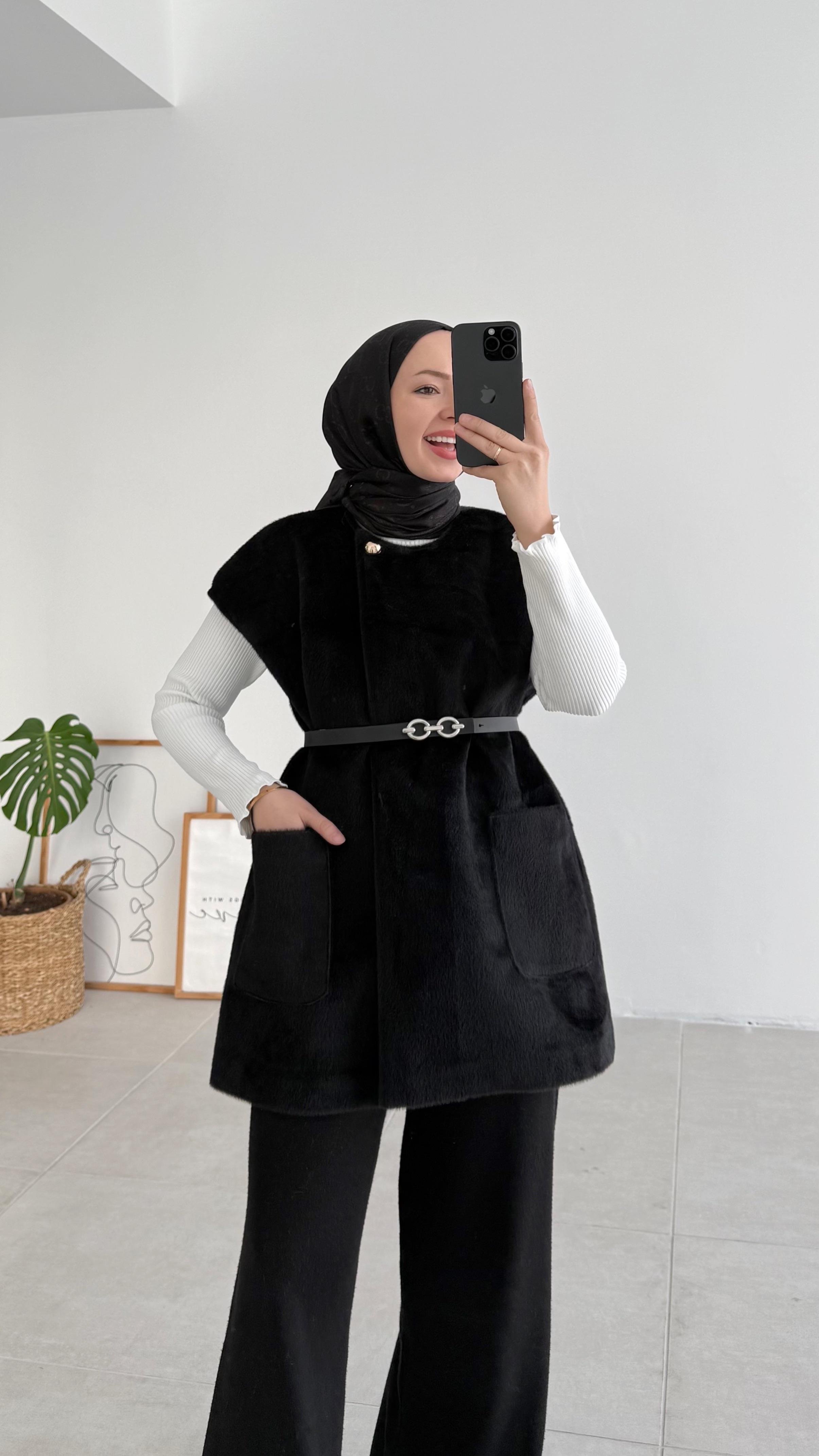 Fox Cepli Siyah Premıum Yelek