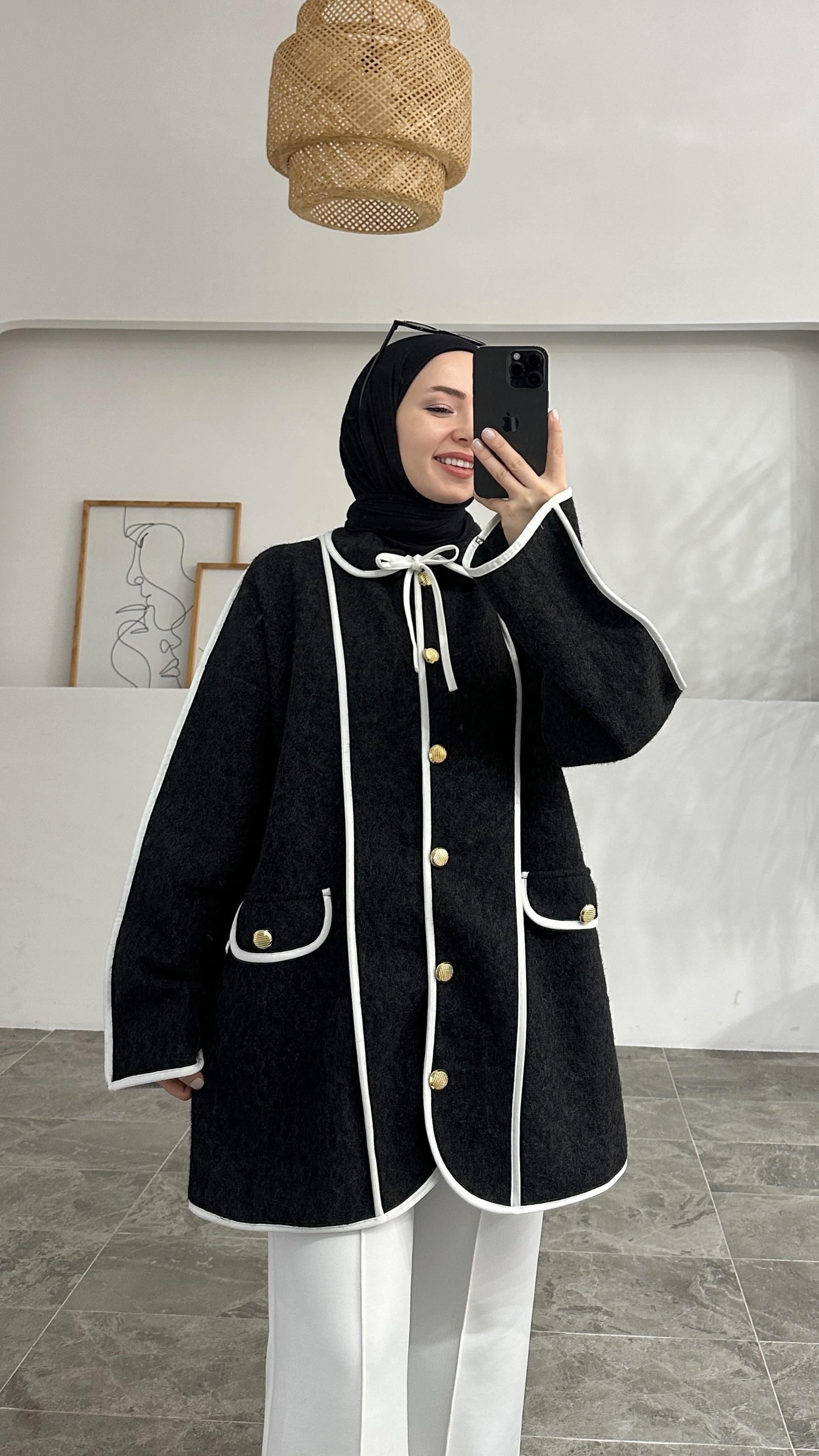 Hamety Teddy Siyah Ceket