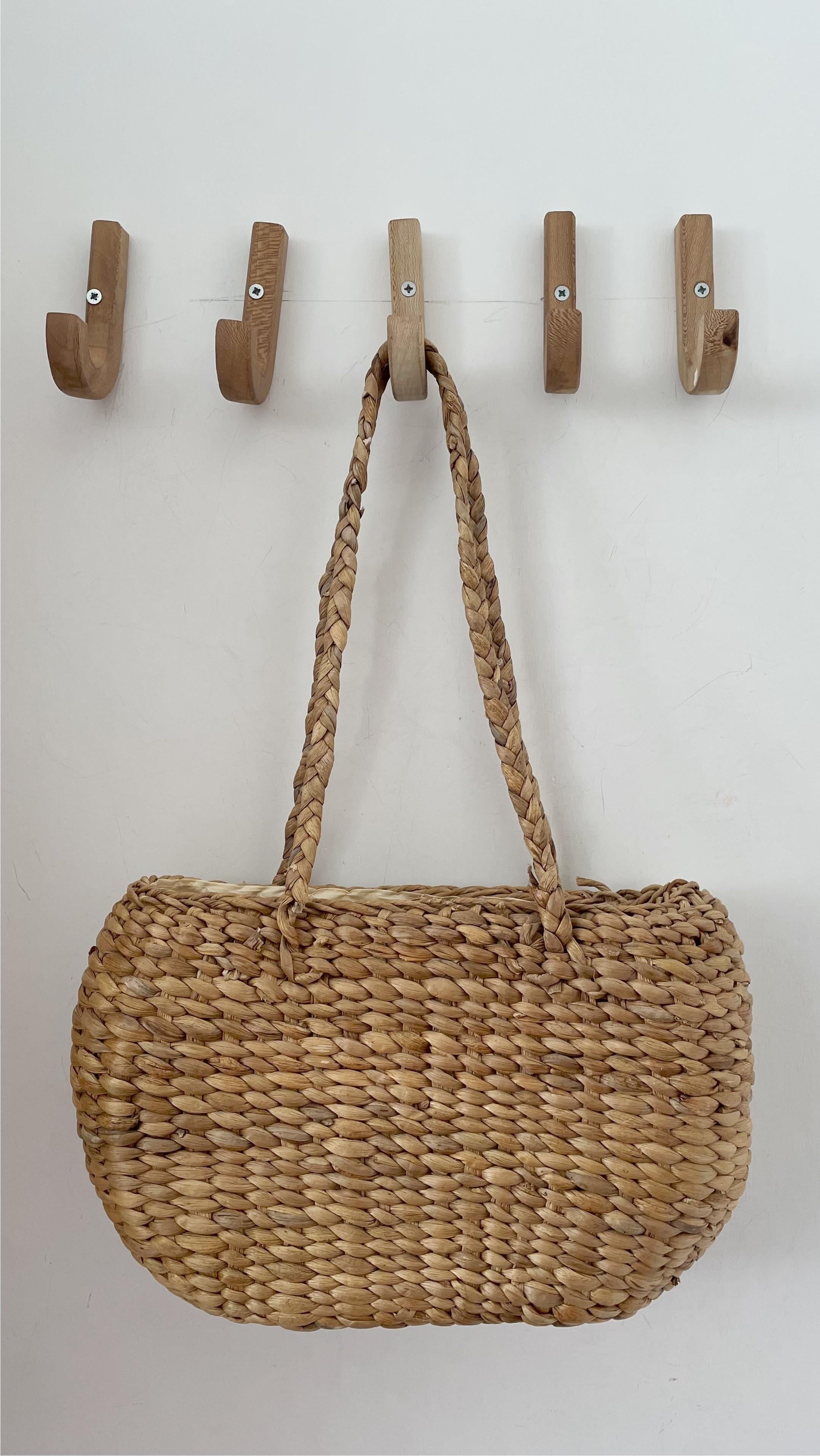 Hasır Sepet Bej Çanta