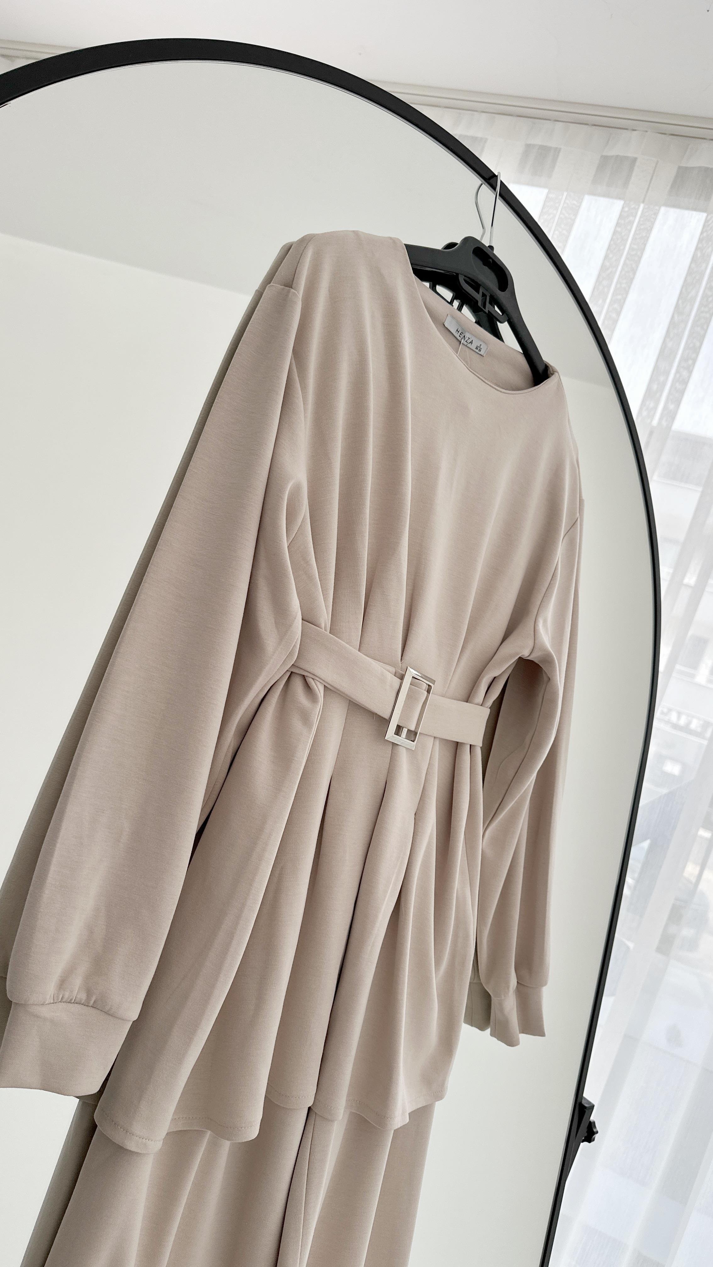 Holon Kuşaklı Pileli Oysho Taş Takım