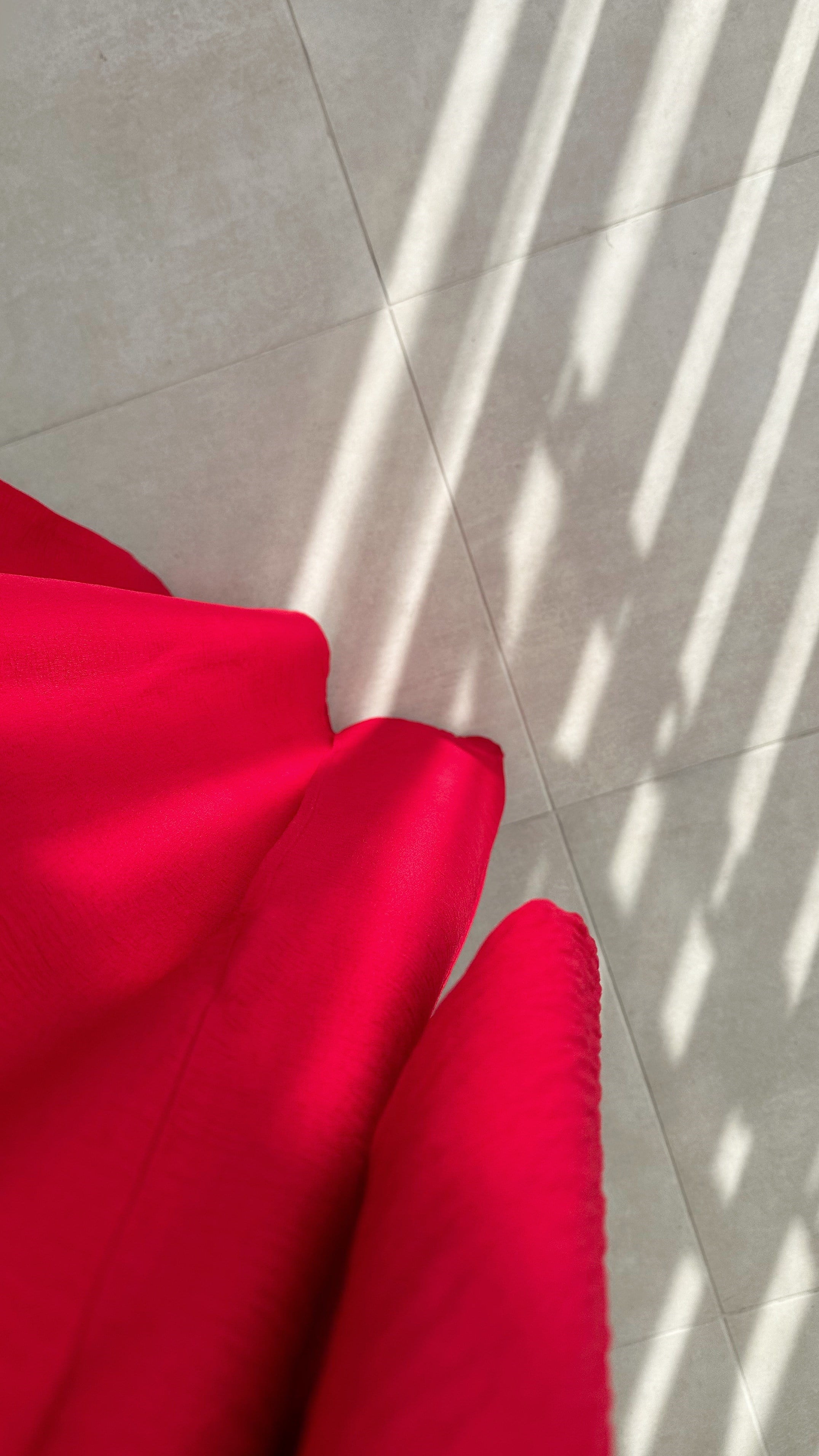 Kamila Oversize Arabic Yırtmaçlı Kırmızı Tunik 