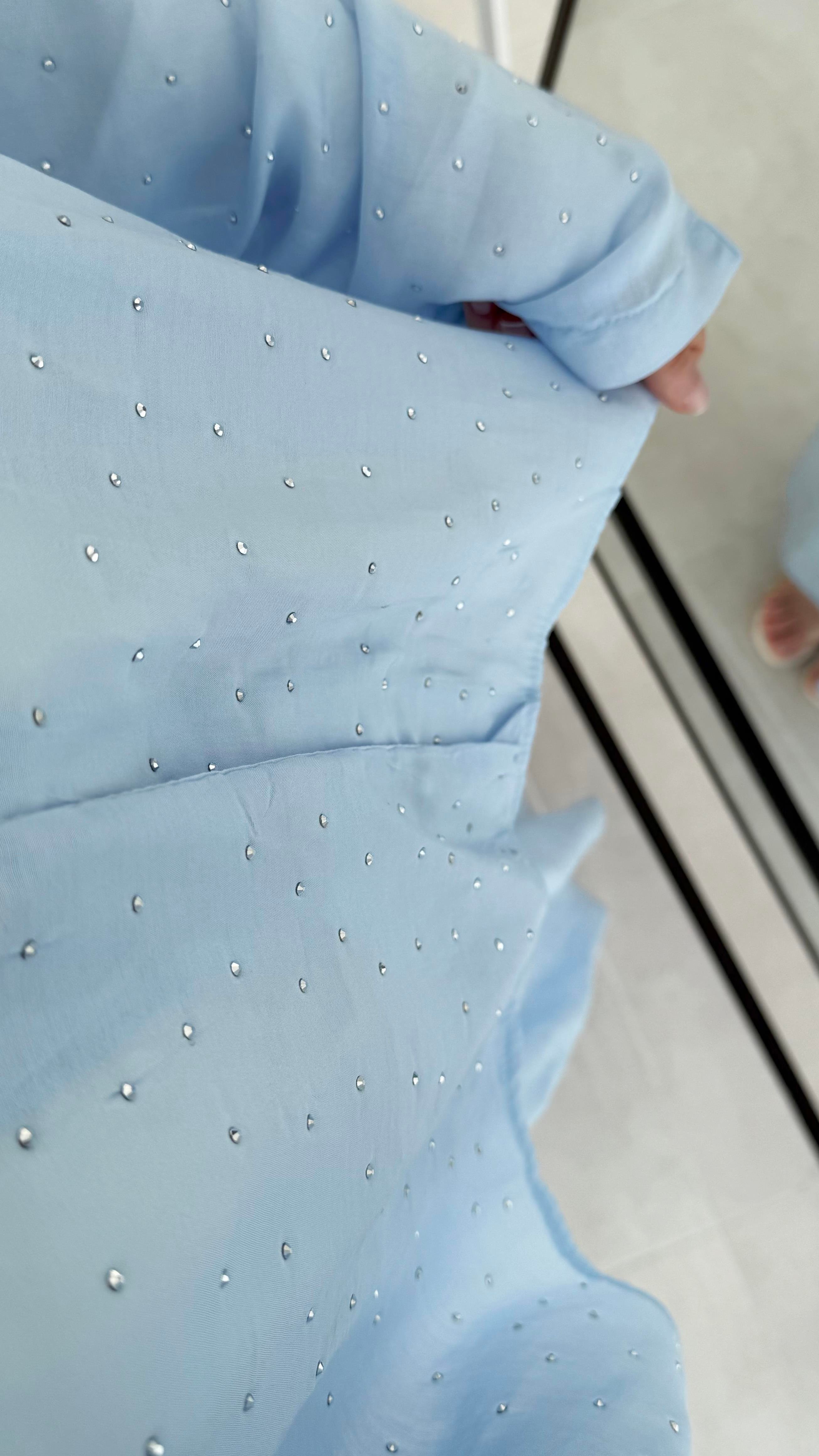 Kanes Pullu Mavi Müslin Takım