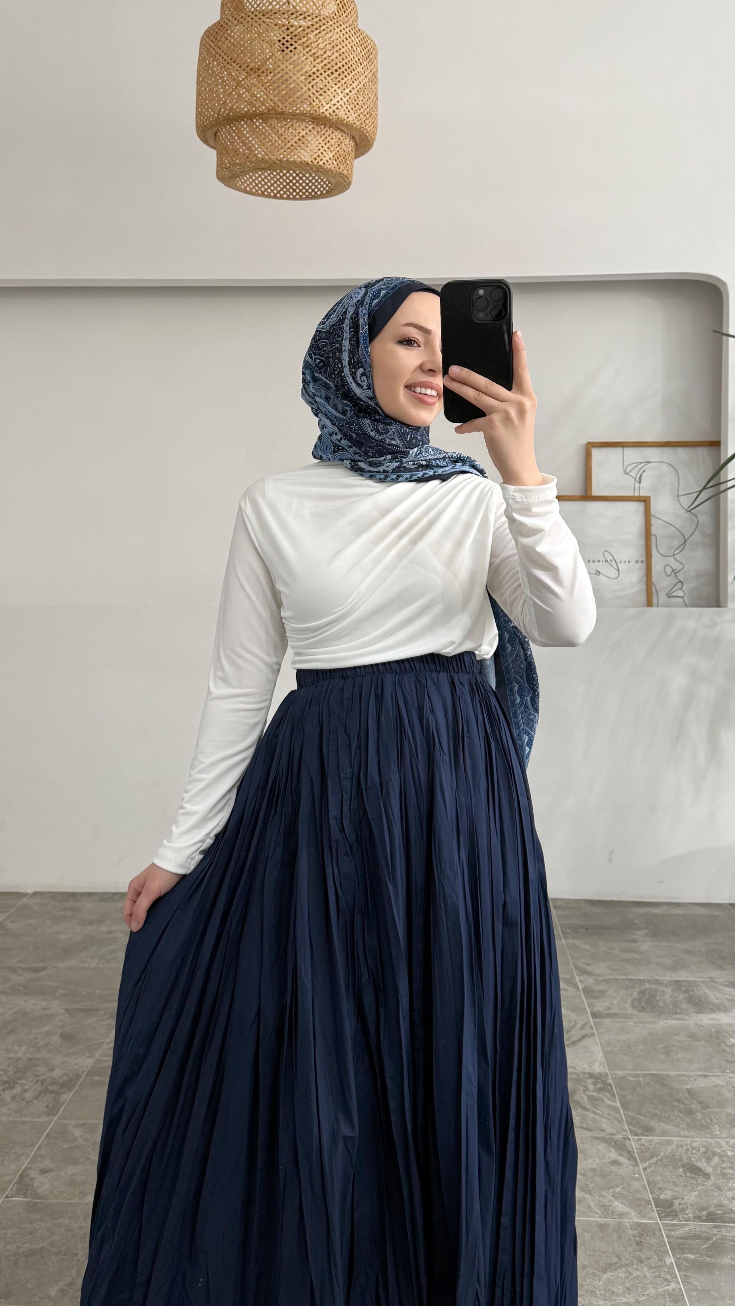 Kraş Premıum Lacivert Etek