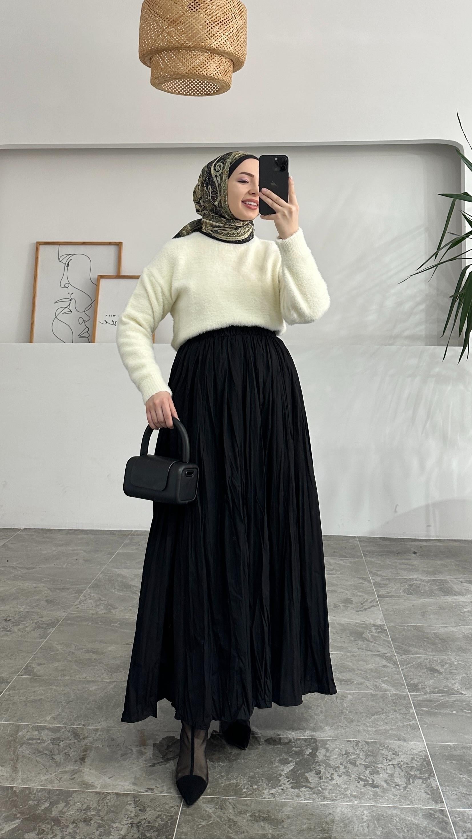 Kraş Premıum Siyah Etek