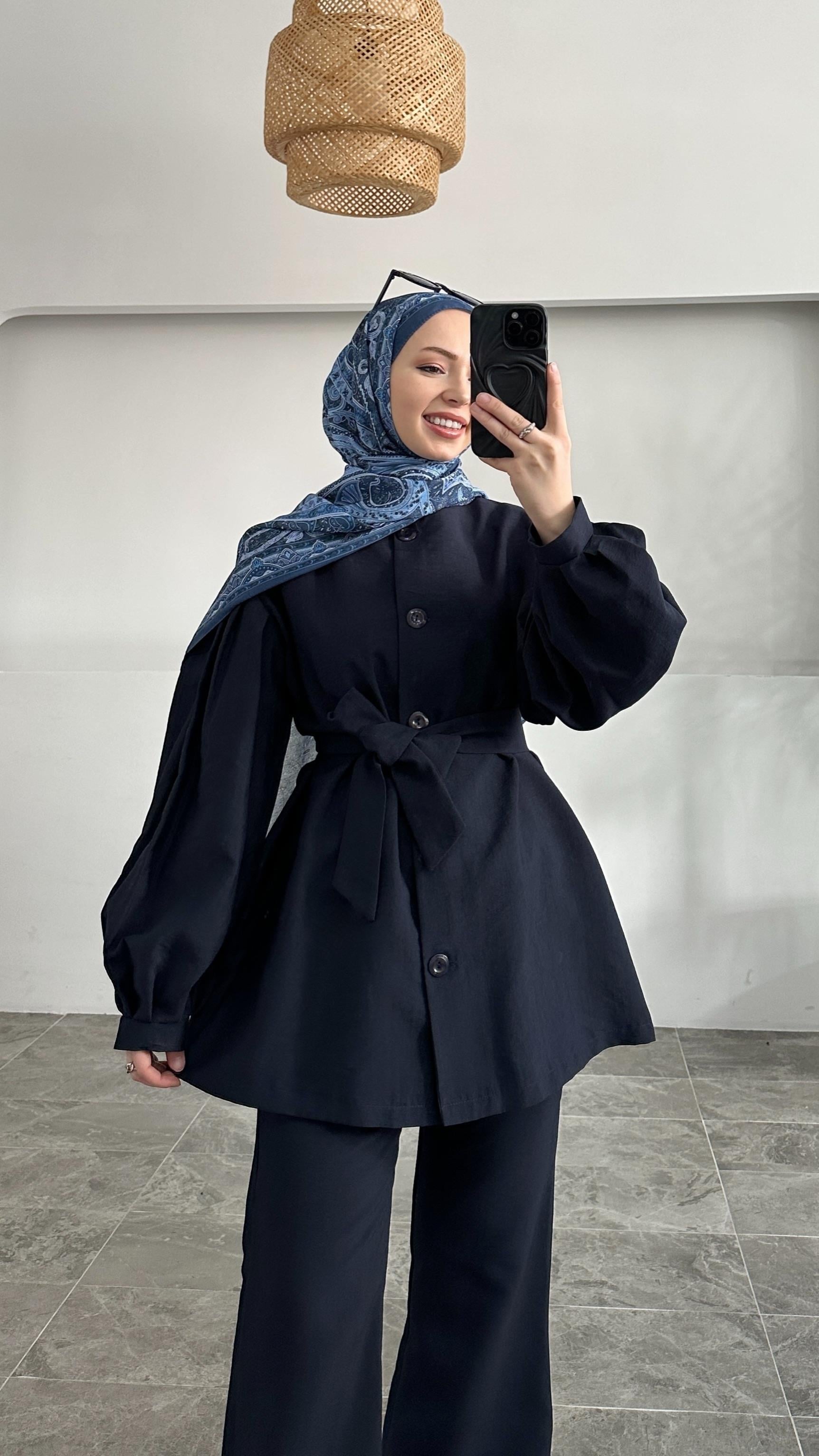 Lavend Lacivert Gabardin Takım