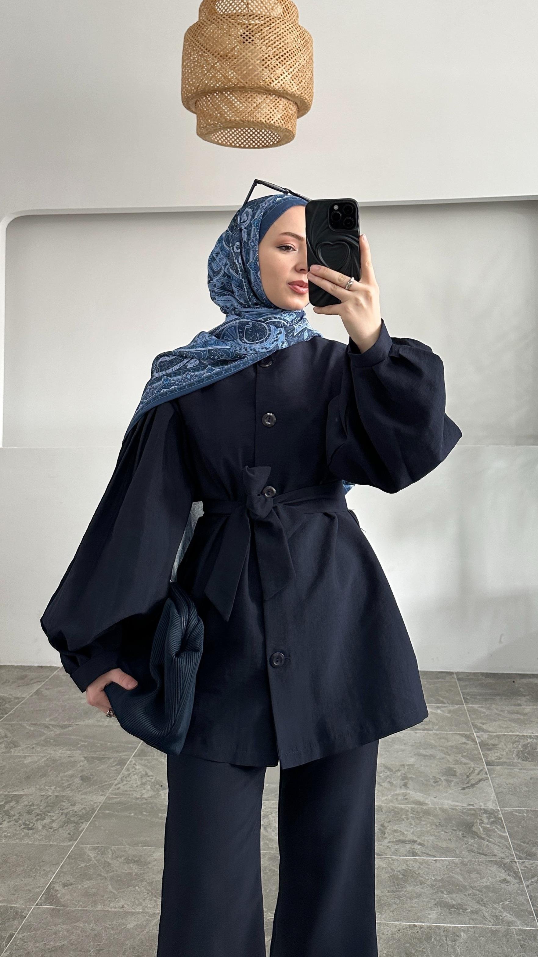 Lavend Lacivert Gabardin Takım