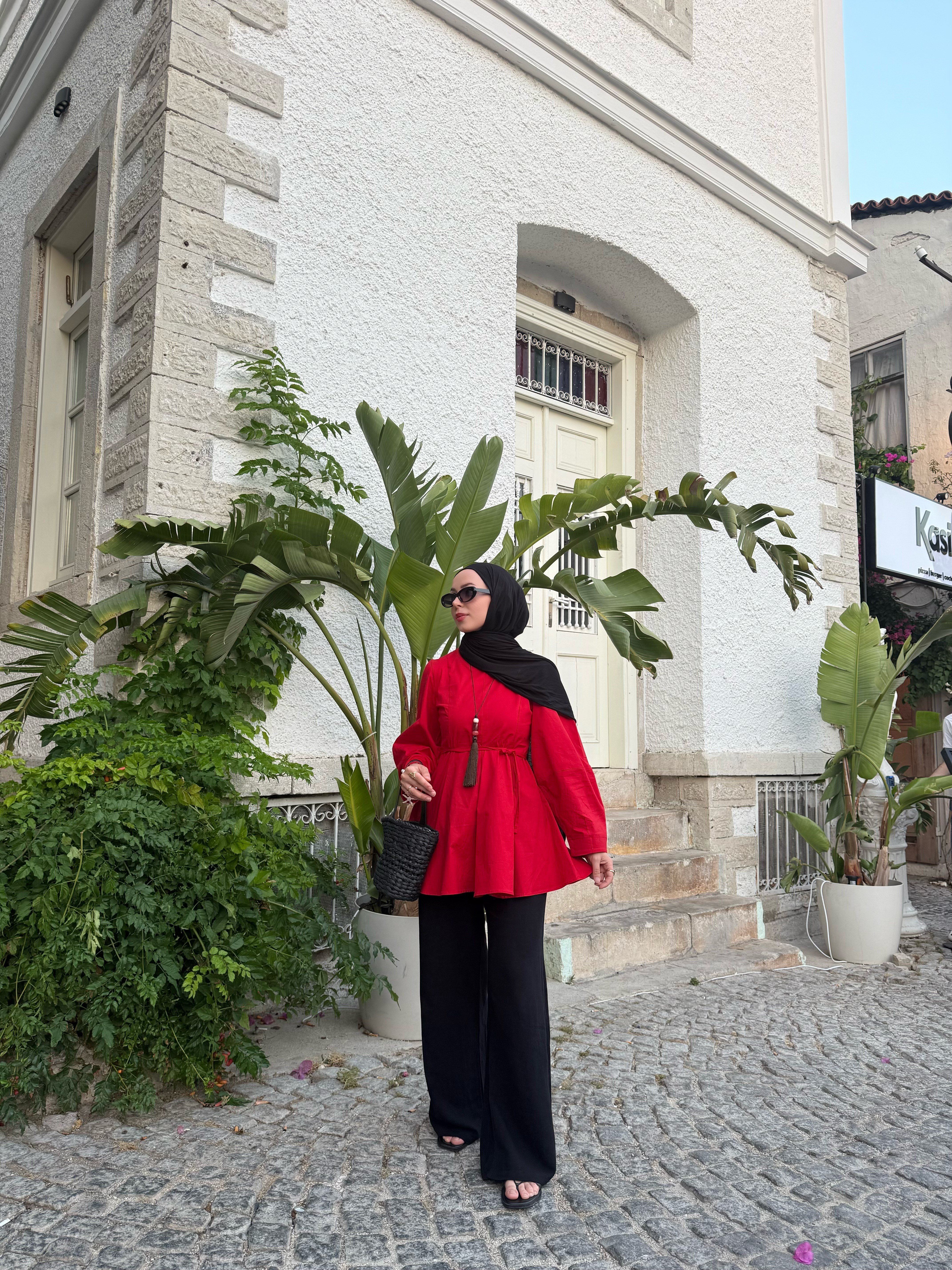 Luis Kırmızı Premıum Tunik