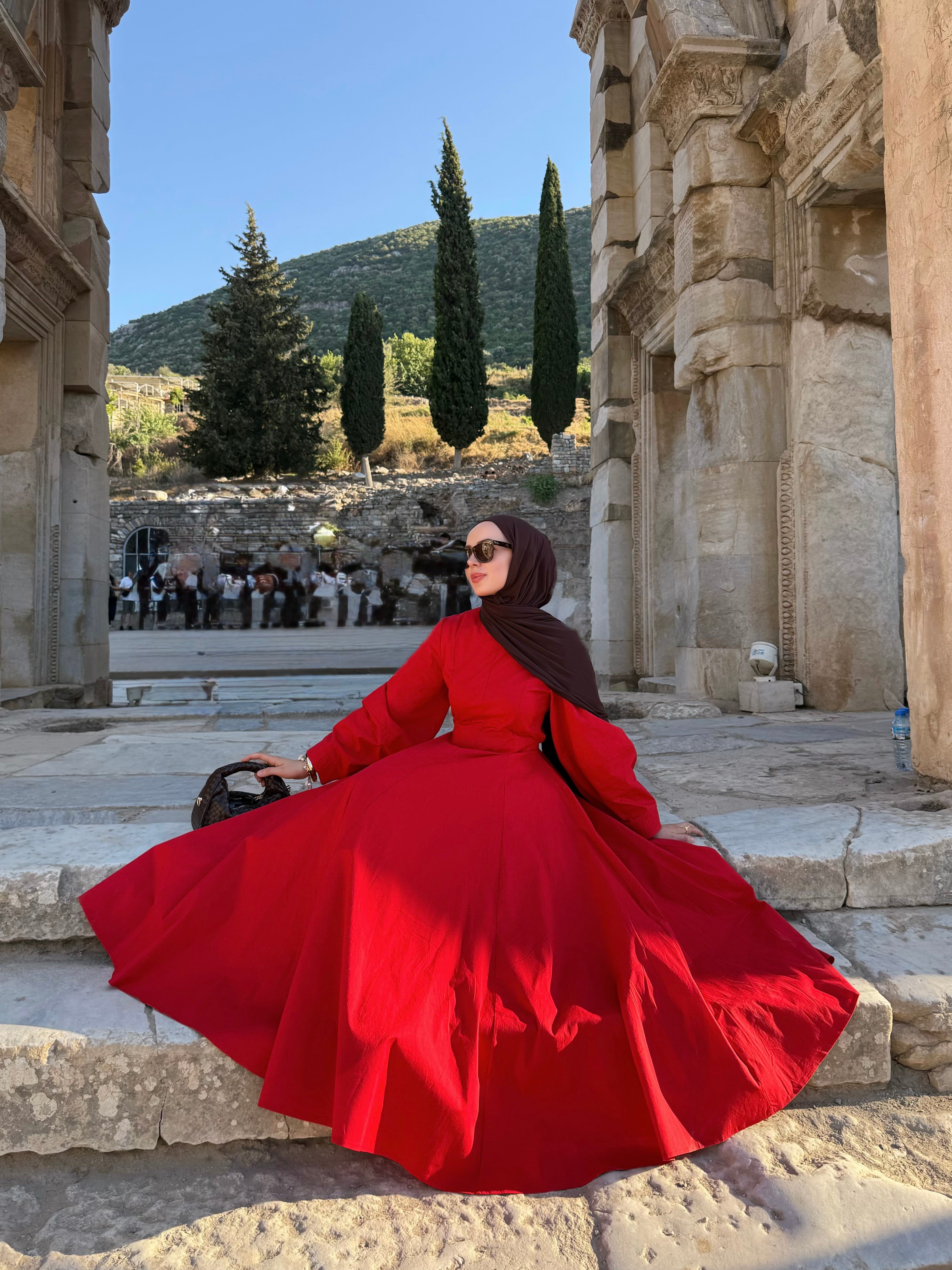 Maysa Kırmızı Premıum Elbise 