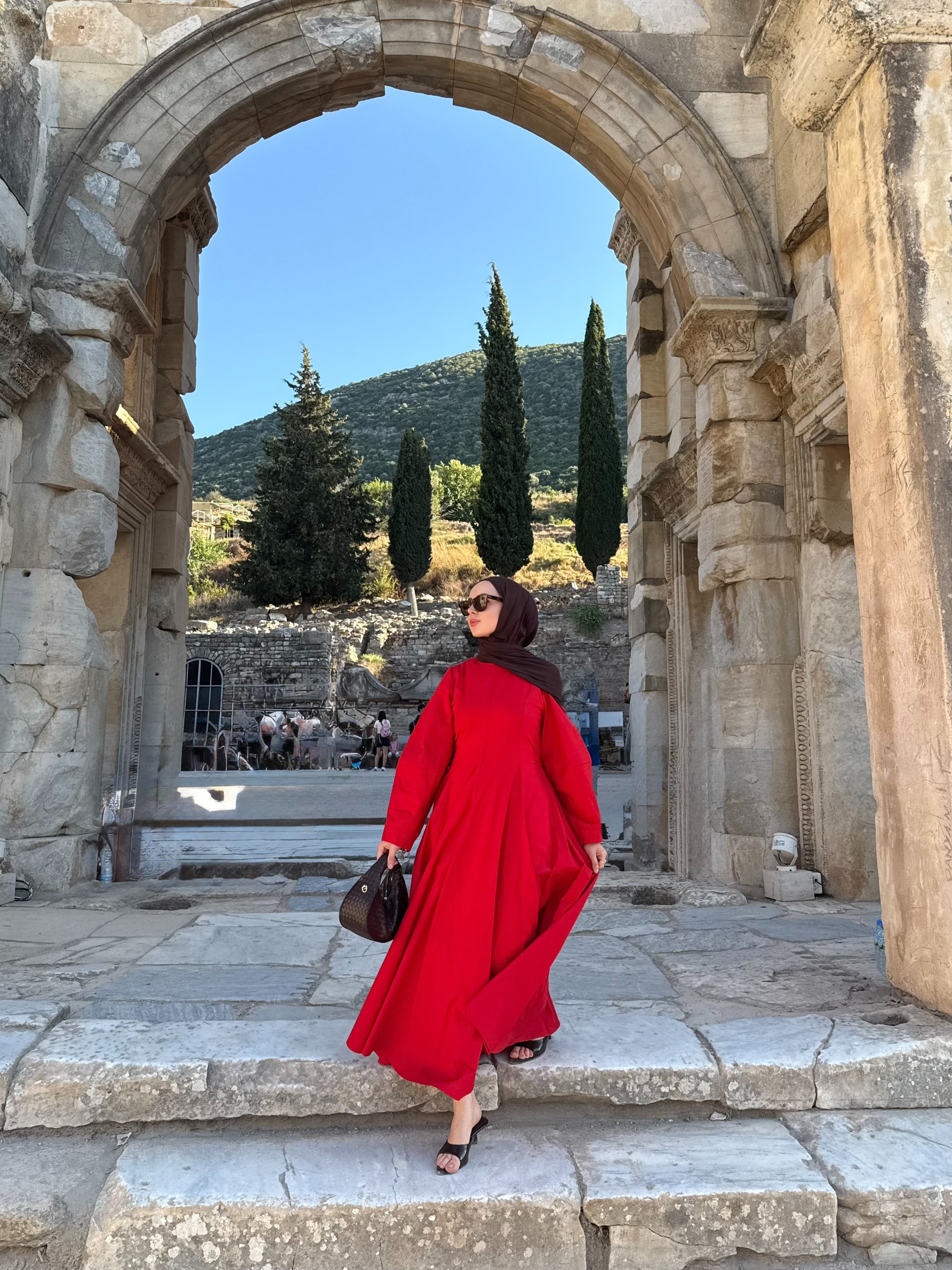 Maysa Kırmızı Premıum Elbise 