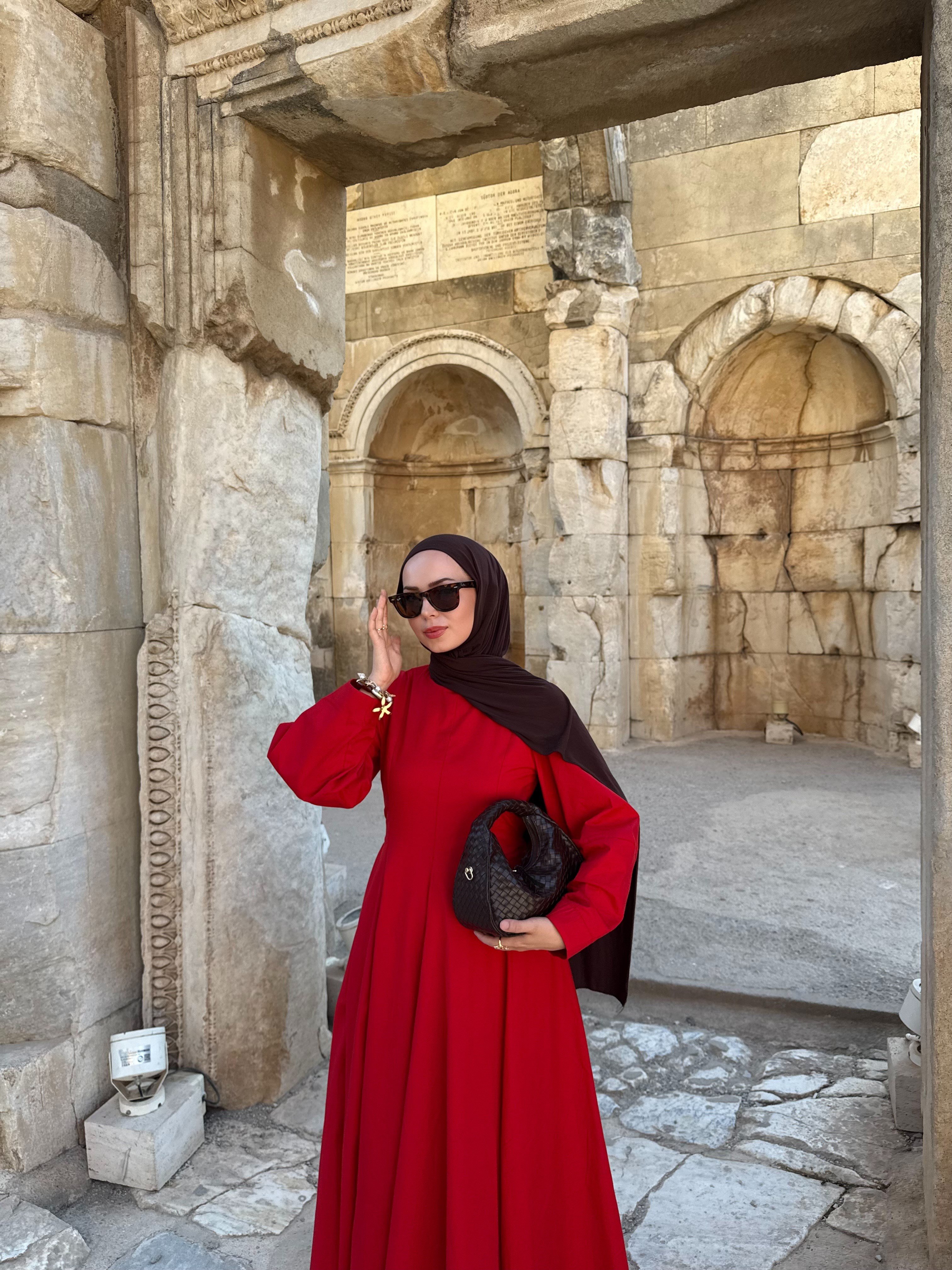 Maysa Kırmızı Premıum Elbise 