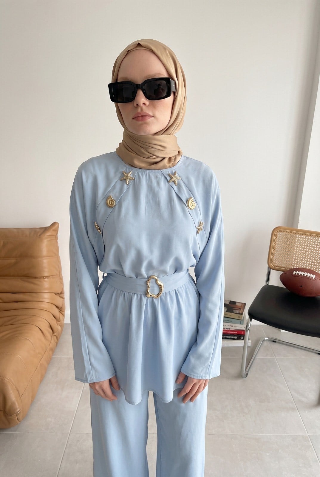 Mila Deniz Kabuklu Mavi Takım