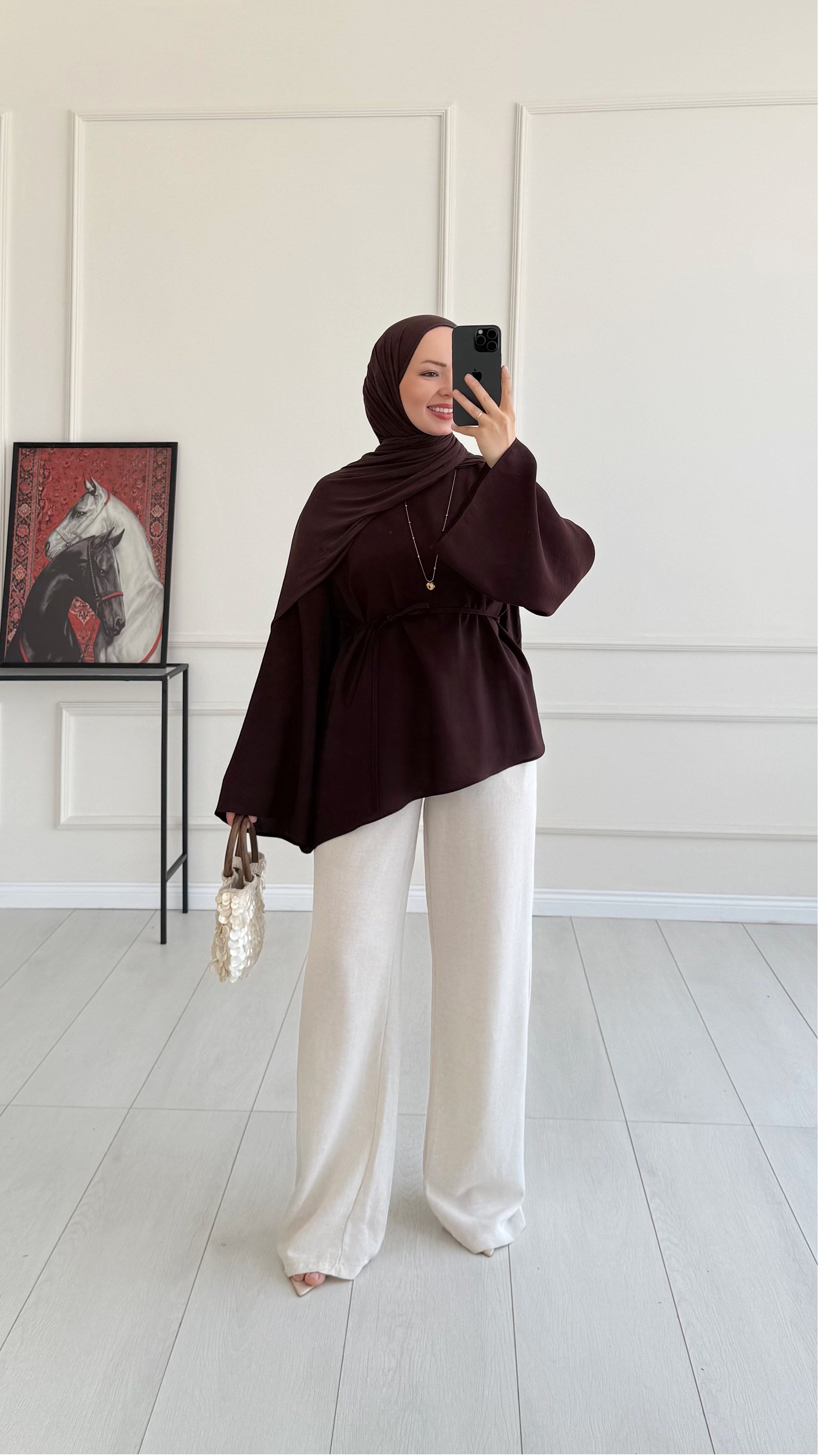 Nina Taş Keten Pantolon