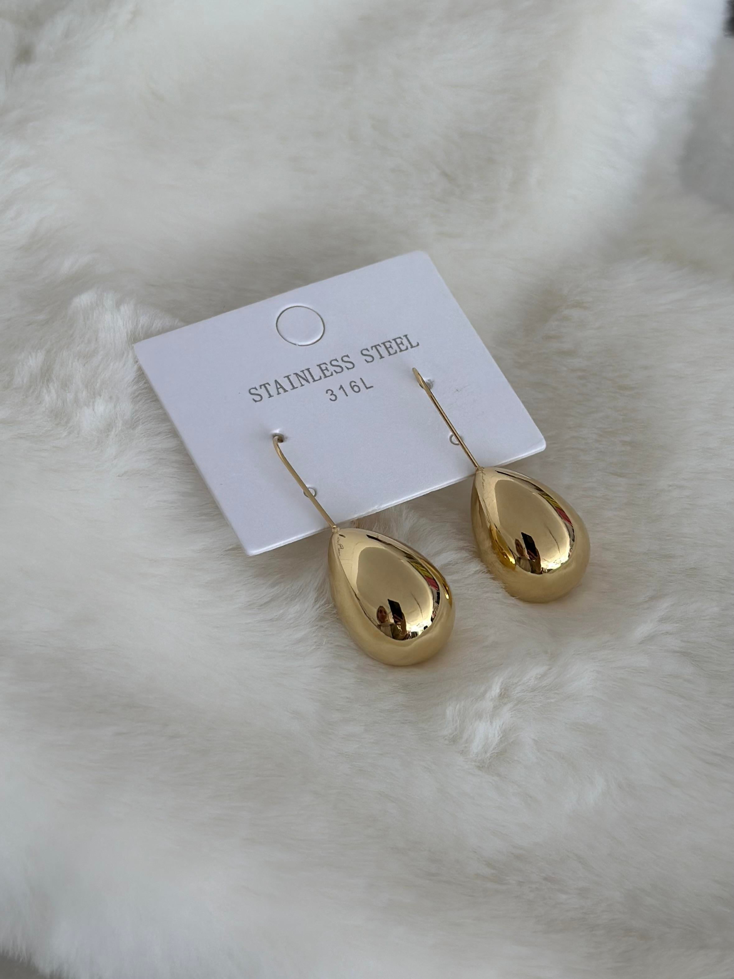 Nova Damla Gold Küpe 