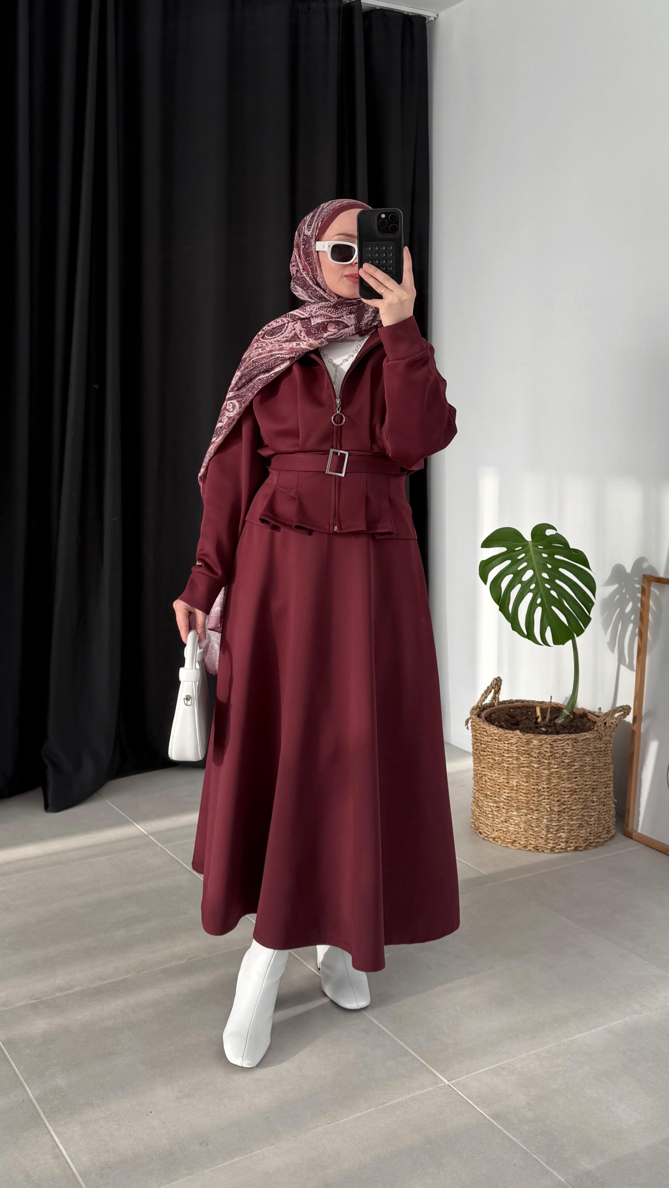 Polsen Scuba Kemerli Bordo Takım