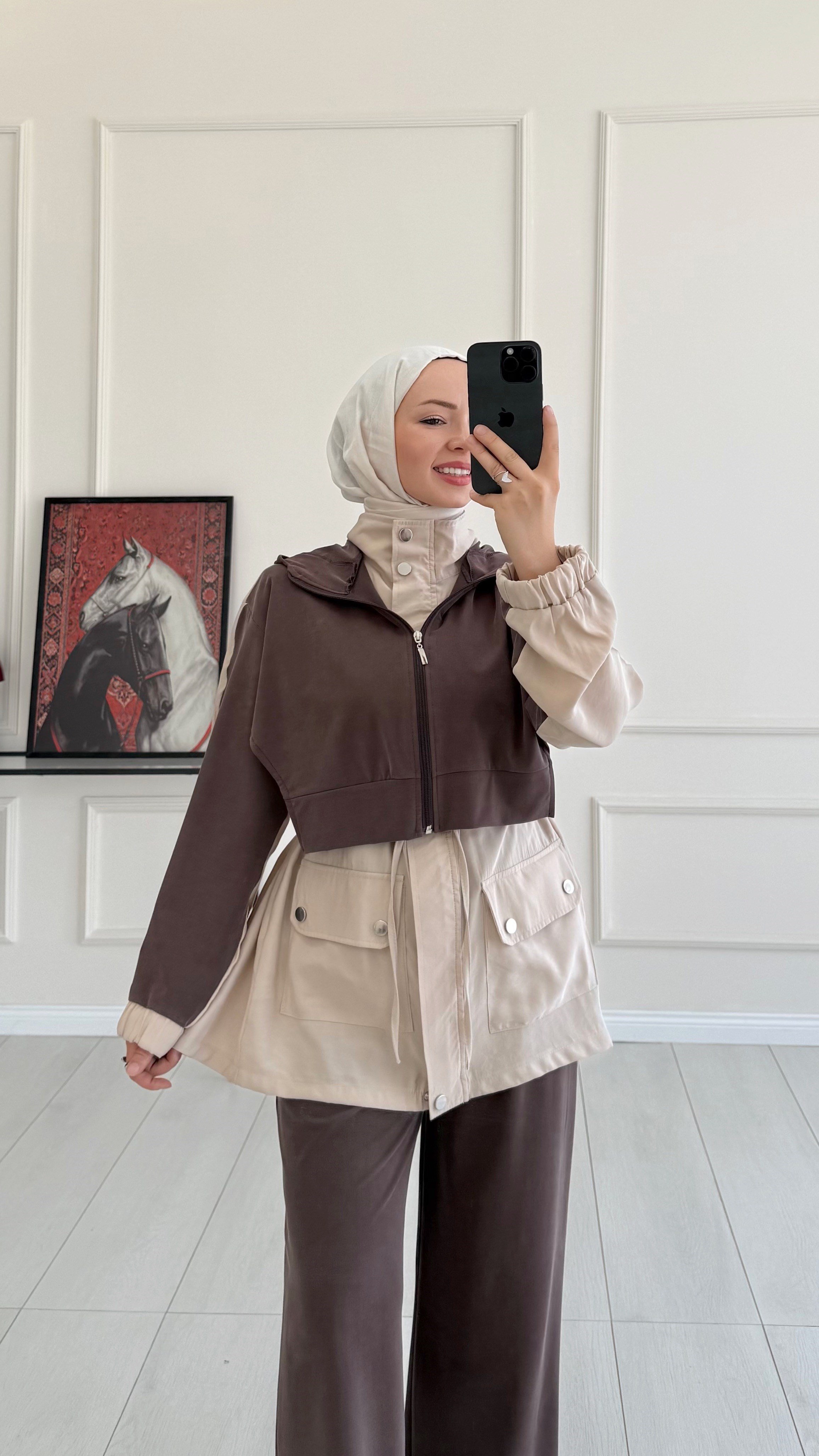 Renka İkili Kahverengi Eşofman Takım (ÖN SİPARİŞ ÜRÜNÜDÜR)
