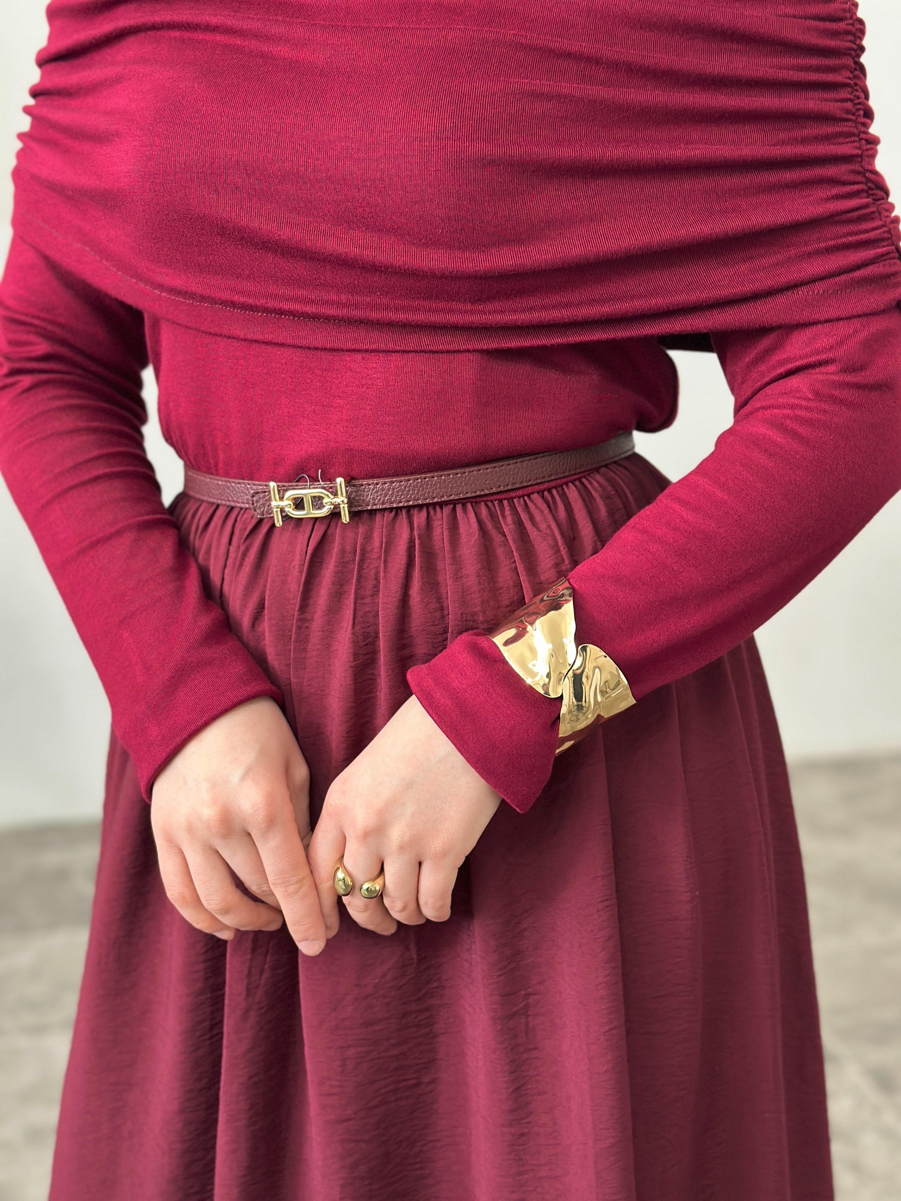 Sabore Kalın Gold Kelepçe 