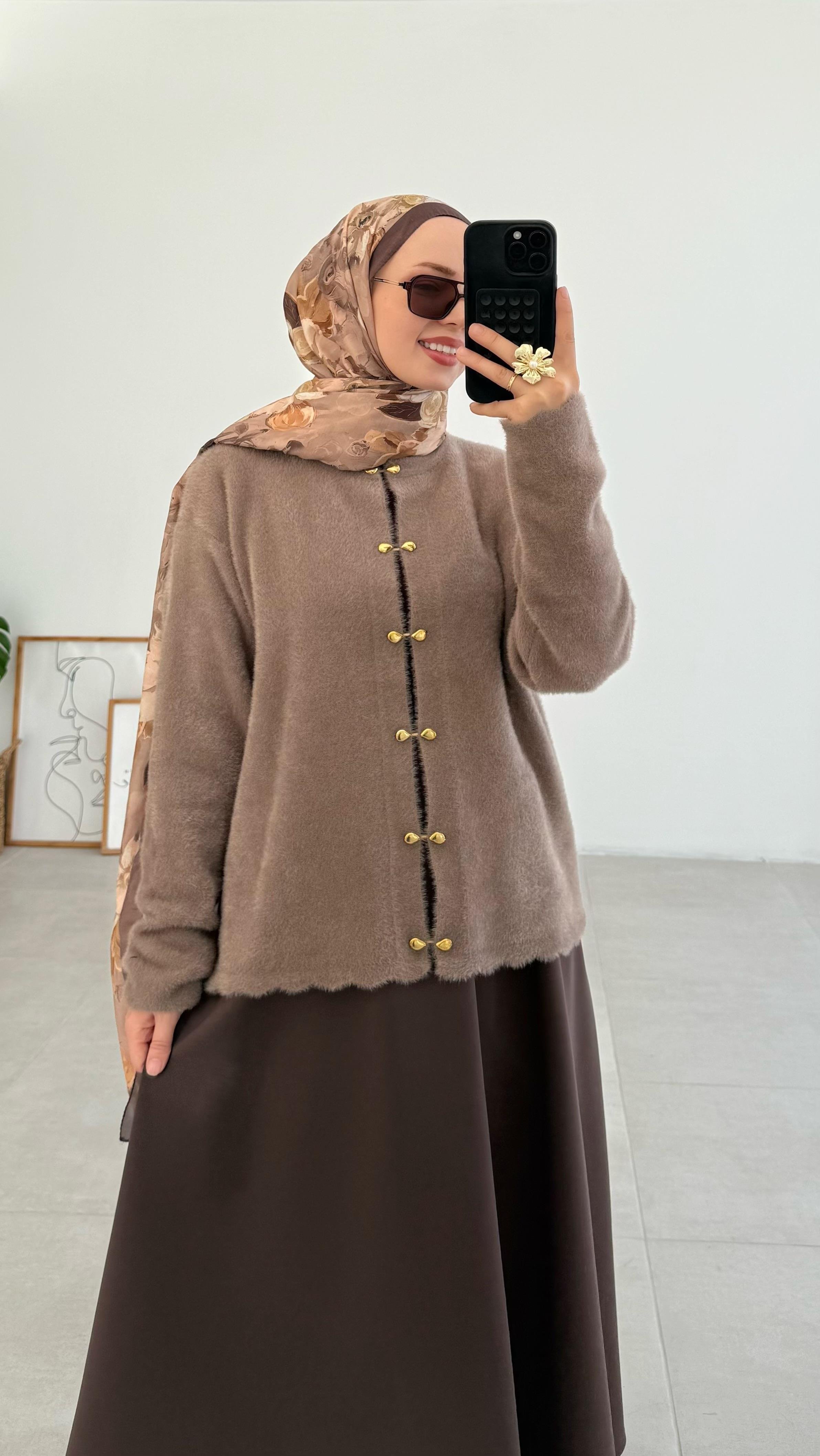 Vanessa Premıum Angora Vizon Hırka