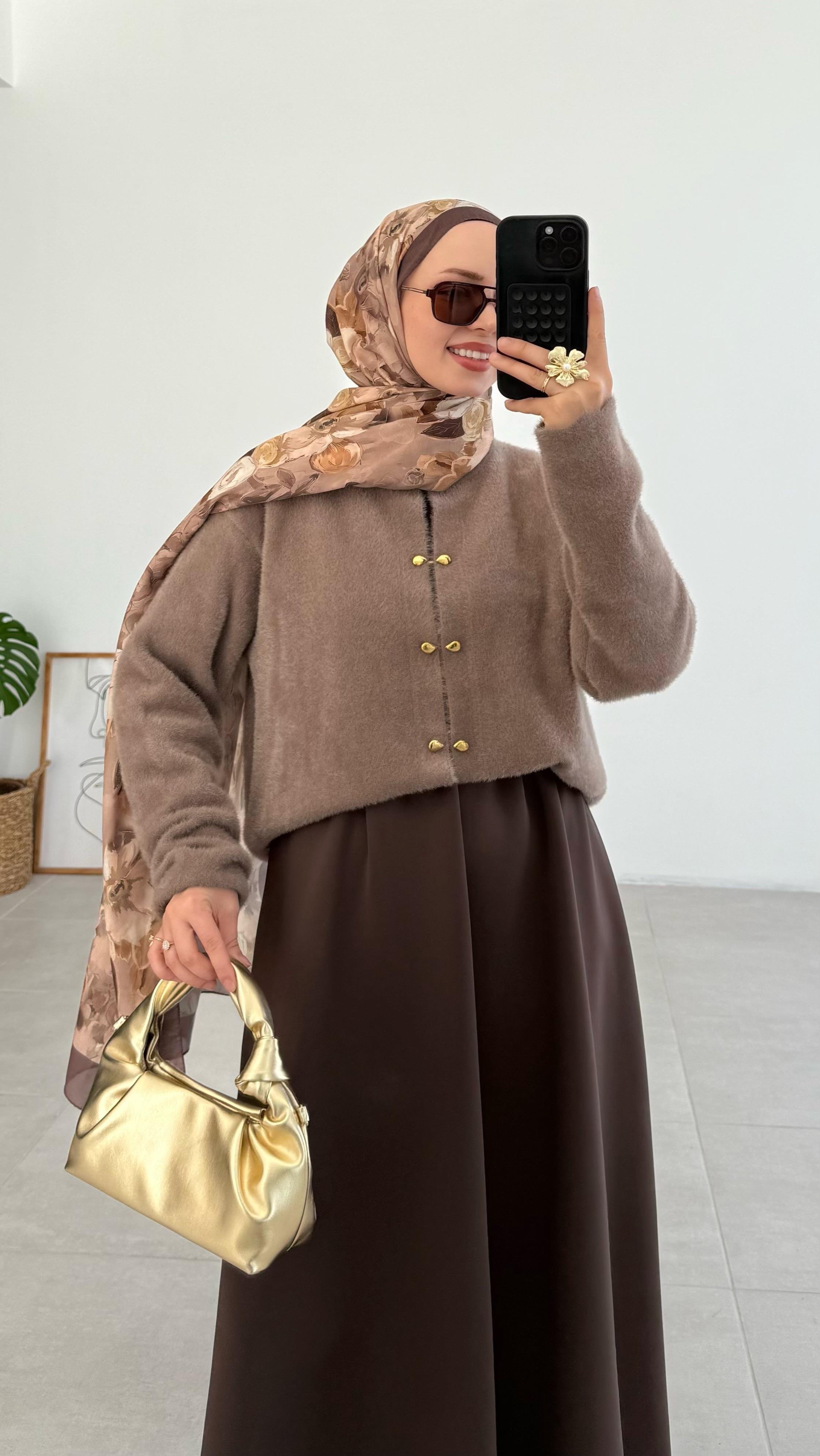 Vanessa Premıum Angora Vizon Hırka