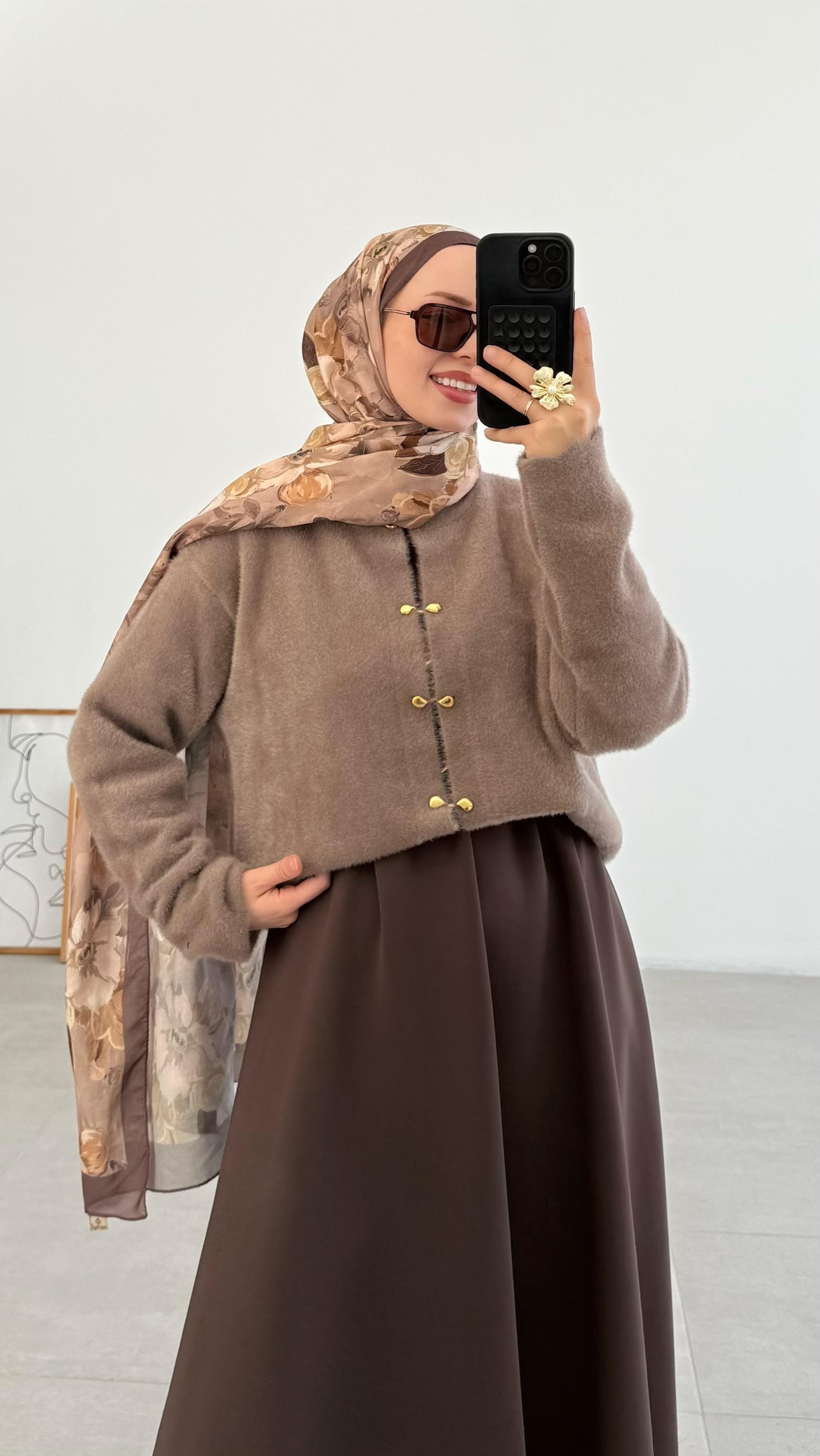 Vanessa Premıum Angora Vizon Hırka