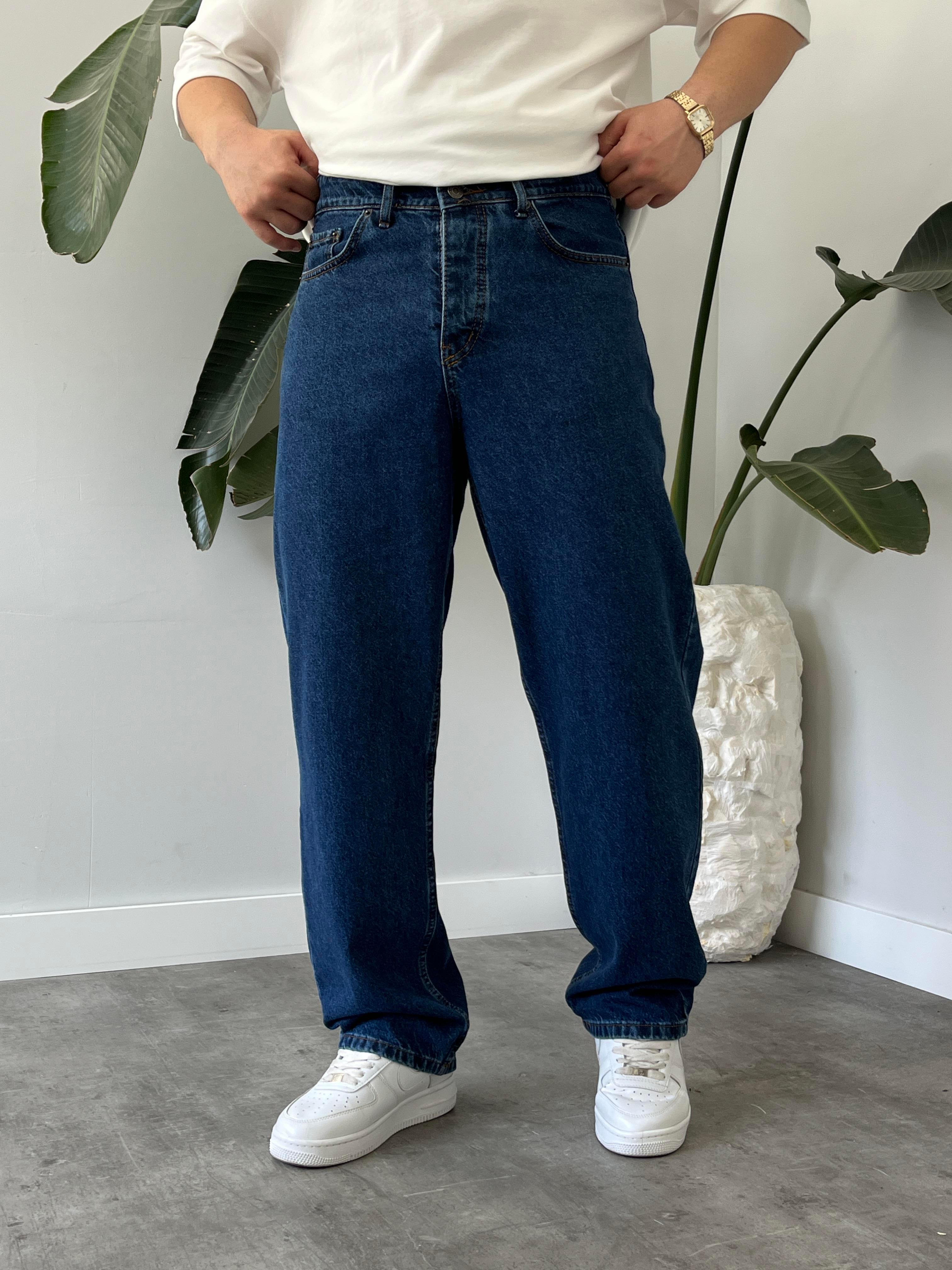 Abys Dark Blue Baggy Jean