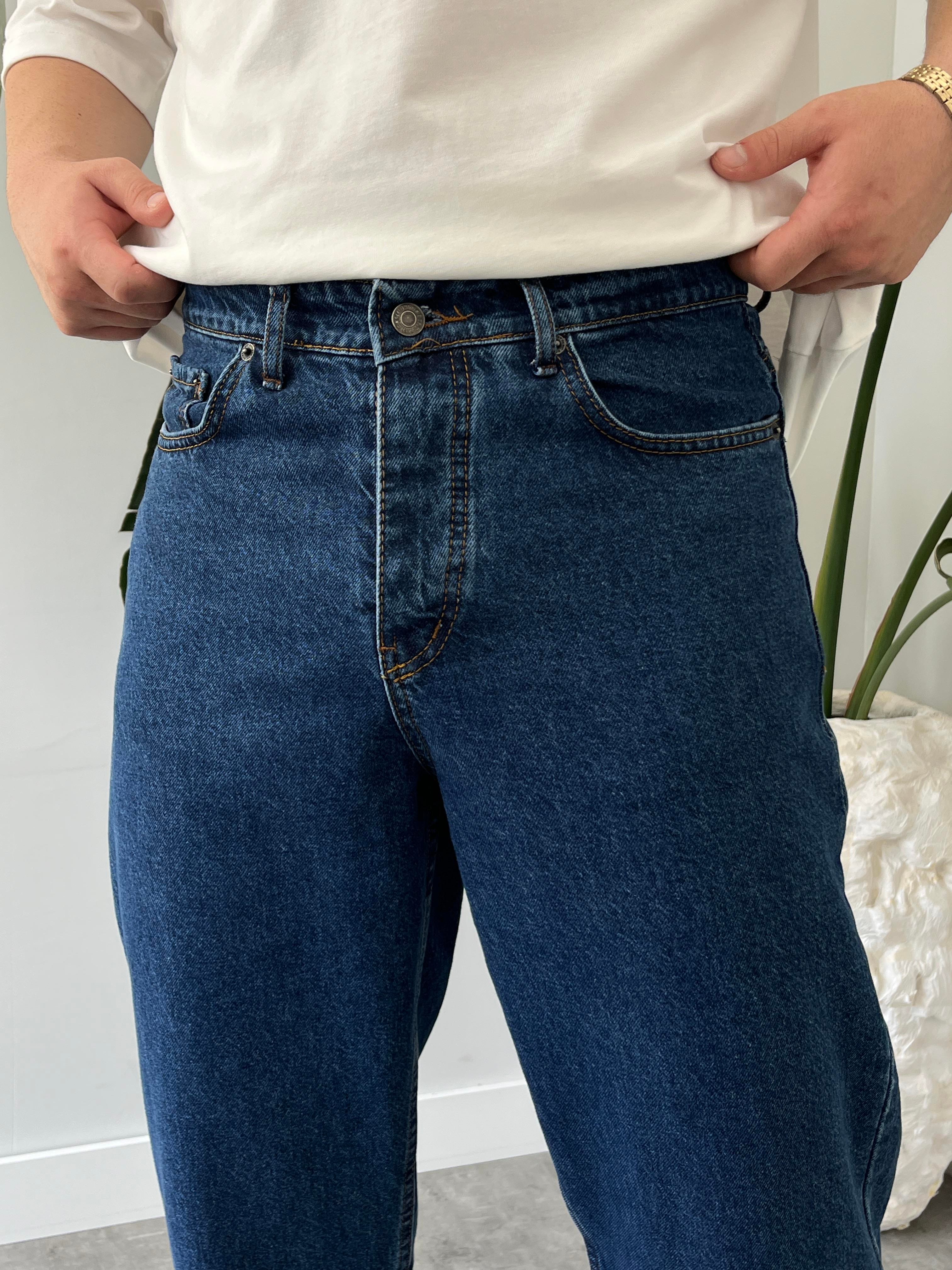 Abys Dark Blue Baggy Jean
