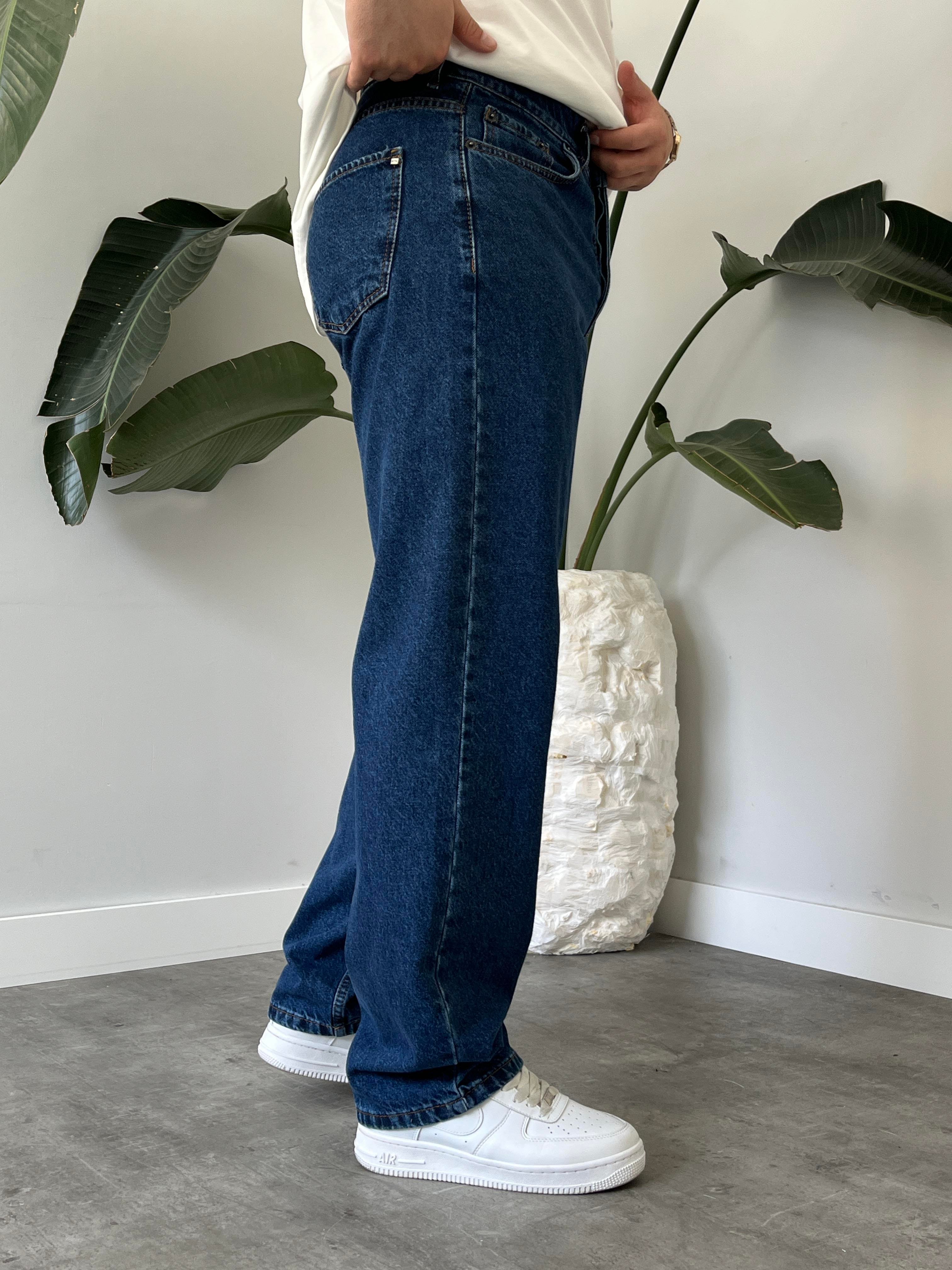 Abys Dark Blue Baggy Jean