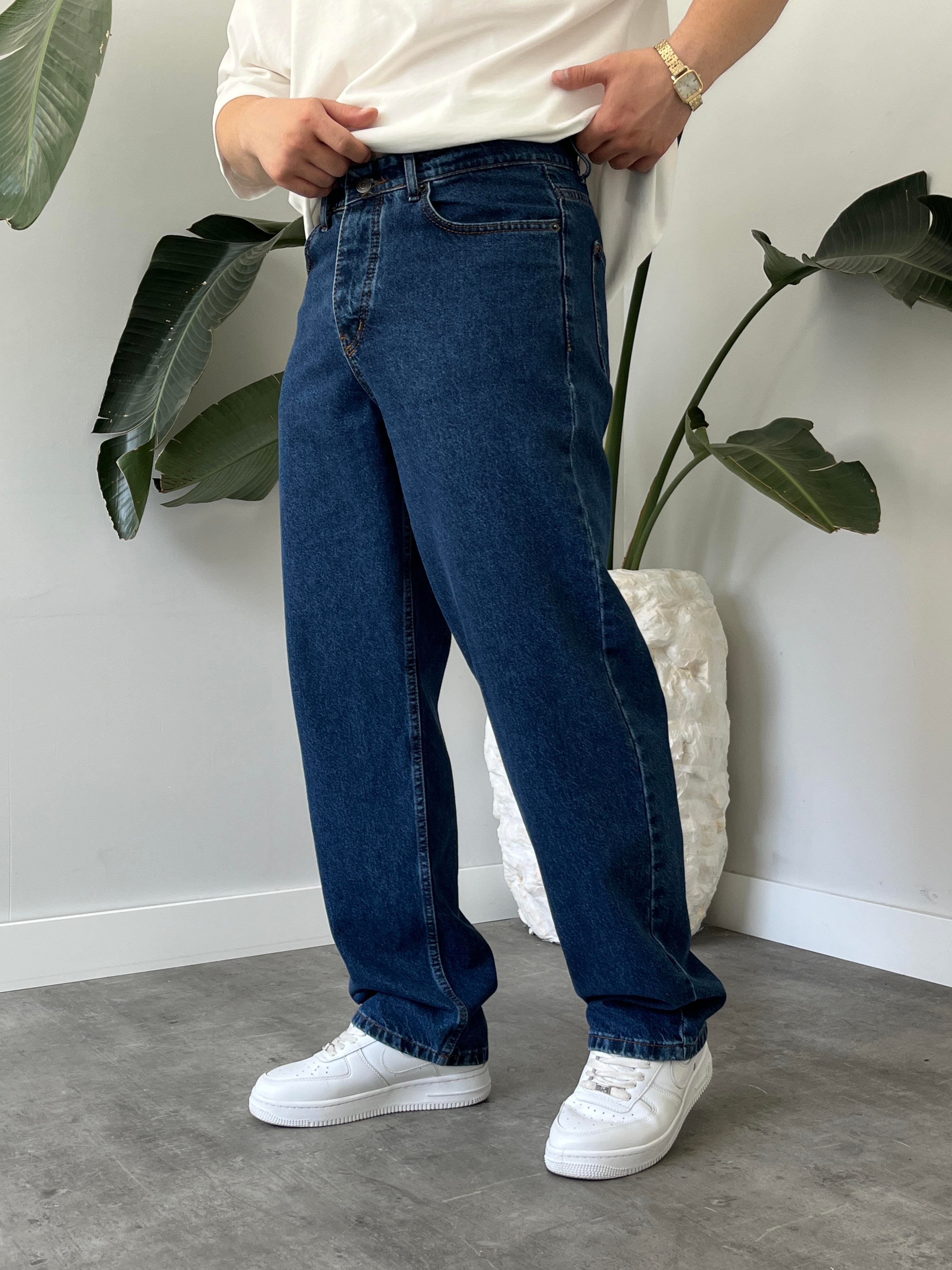 Abys Dark Blue Baggy Jean