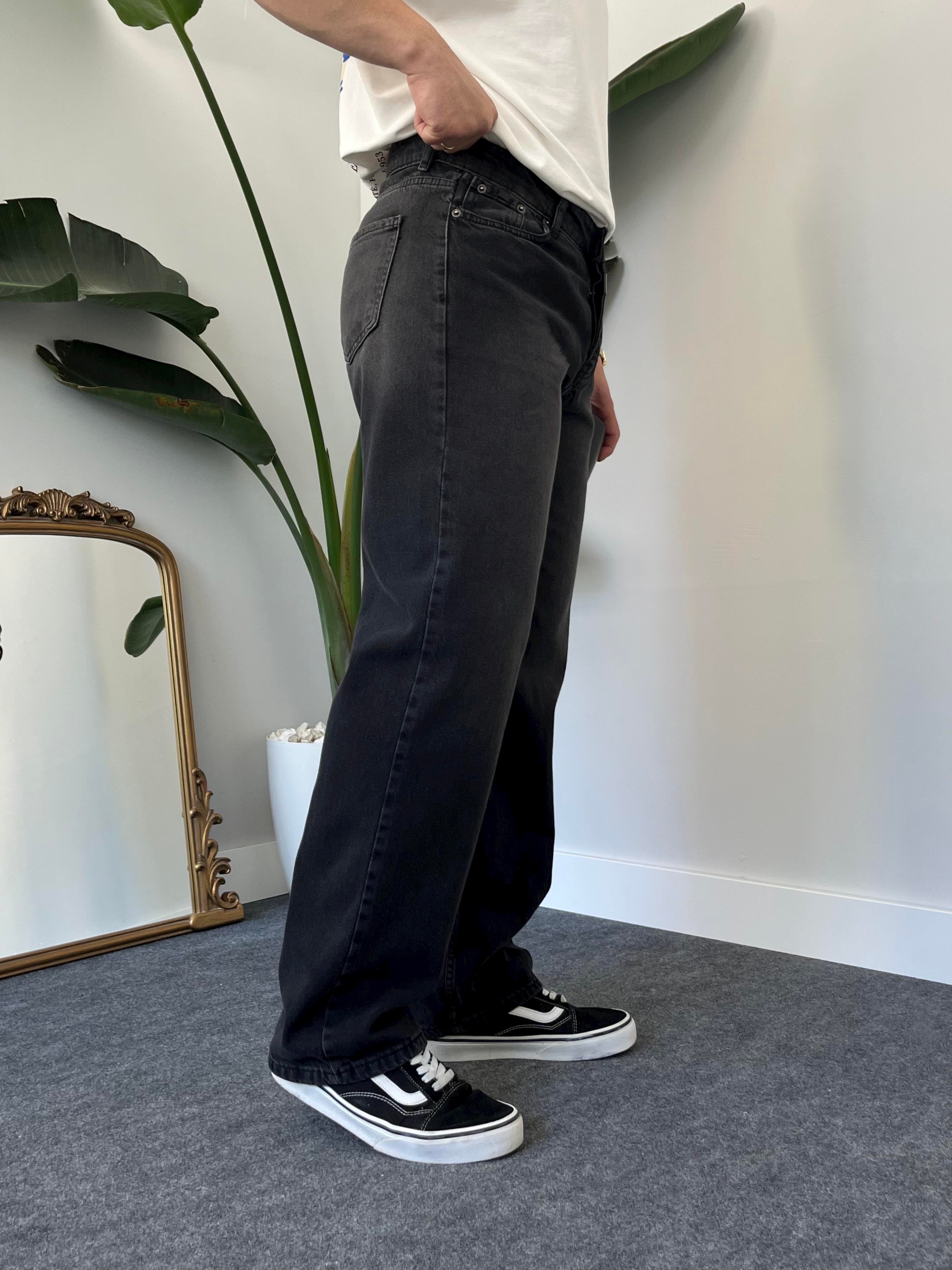 Antrasit Degrade Baggy Jean 